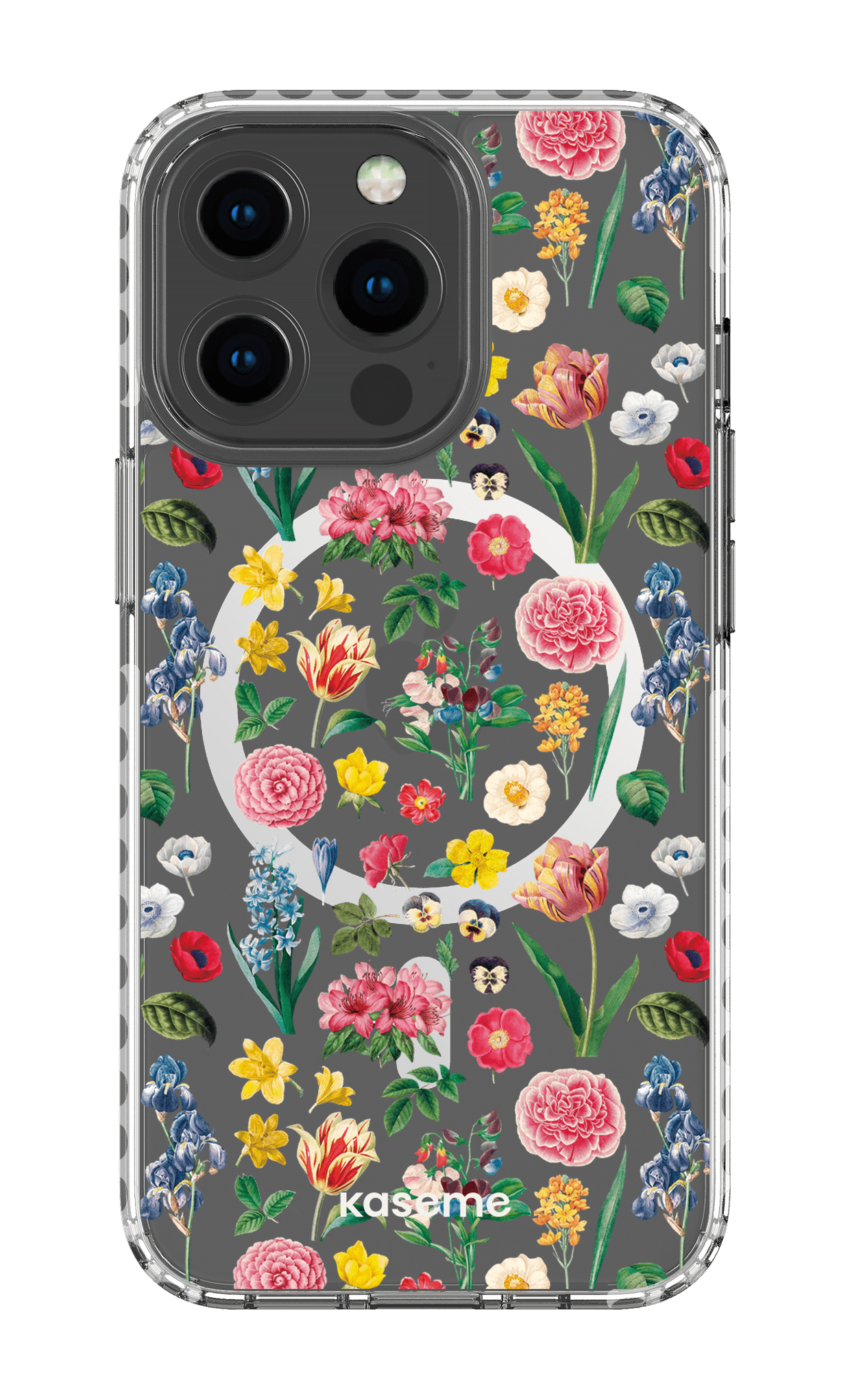 iPhone 13 Pro Clear Case Magsafe - White Amelia Clear Case -