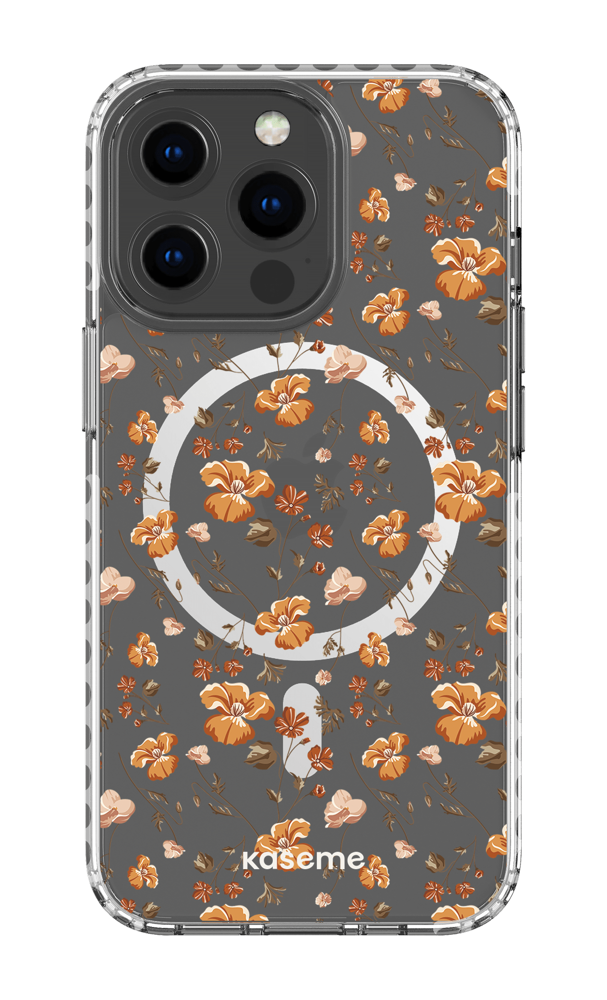 iPhone 13 Pro Clear Case Magsafe - White Beatrice Clear Case -