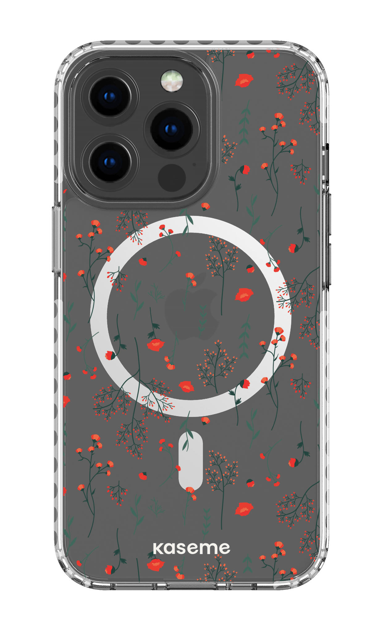 iPhone 13 Pro Clear Case Magsafe - White Evelyn Clear Case -