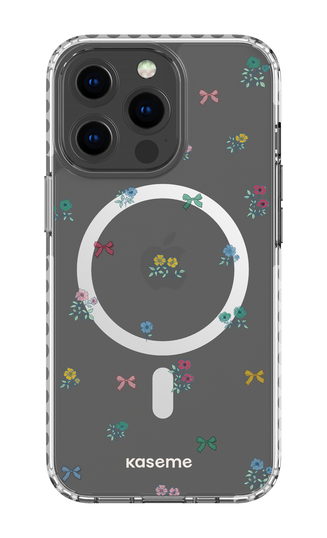 iPhone 13 Pro Clear Case Magsafe - White Graceful Clear Case -