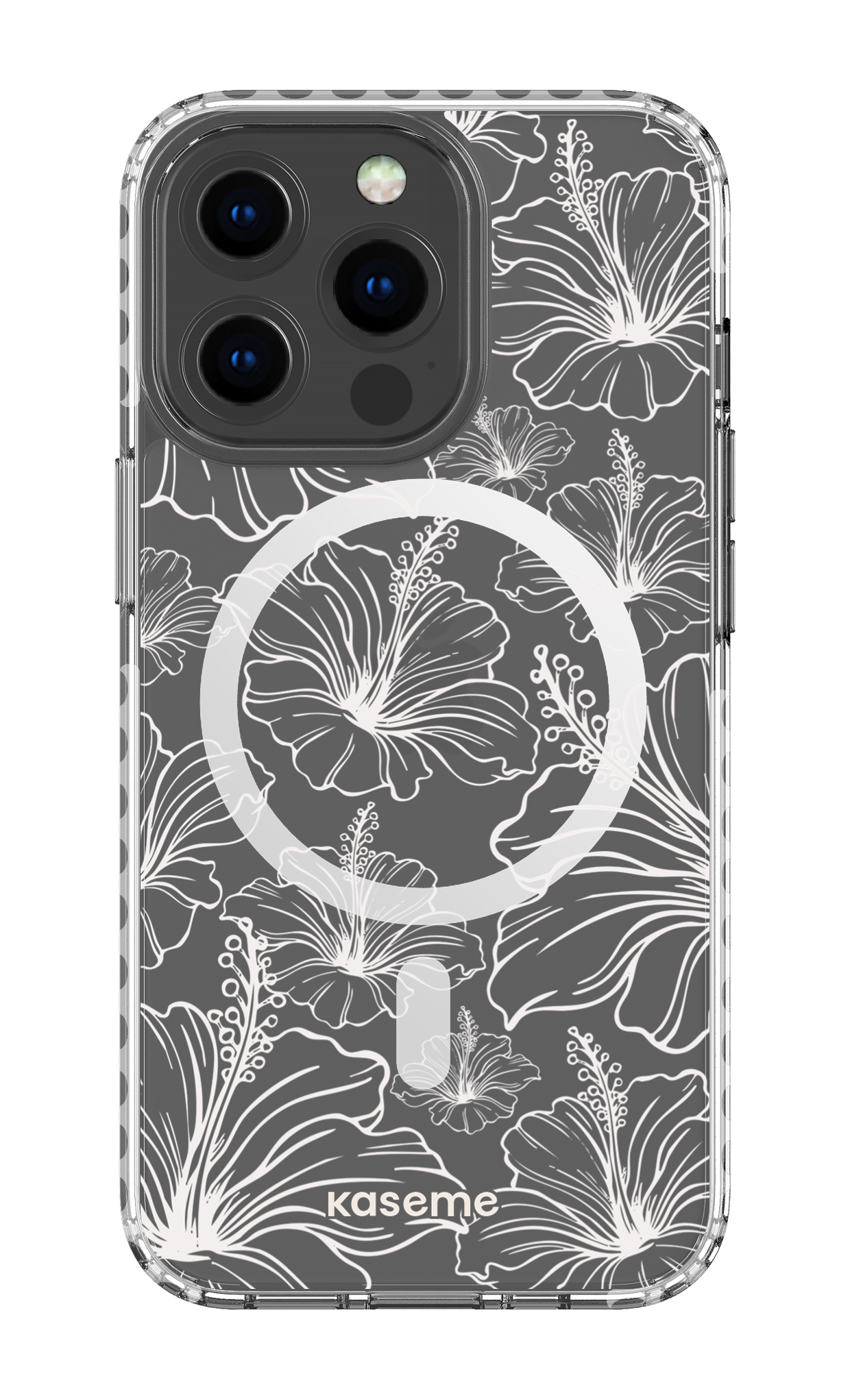 iPhone 13 Pro Clear Case Magsafe - White Kahala Clear Case -