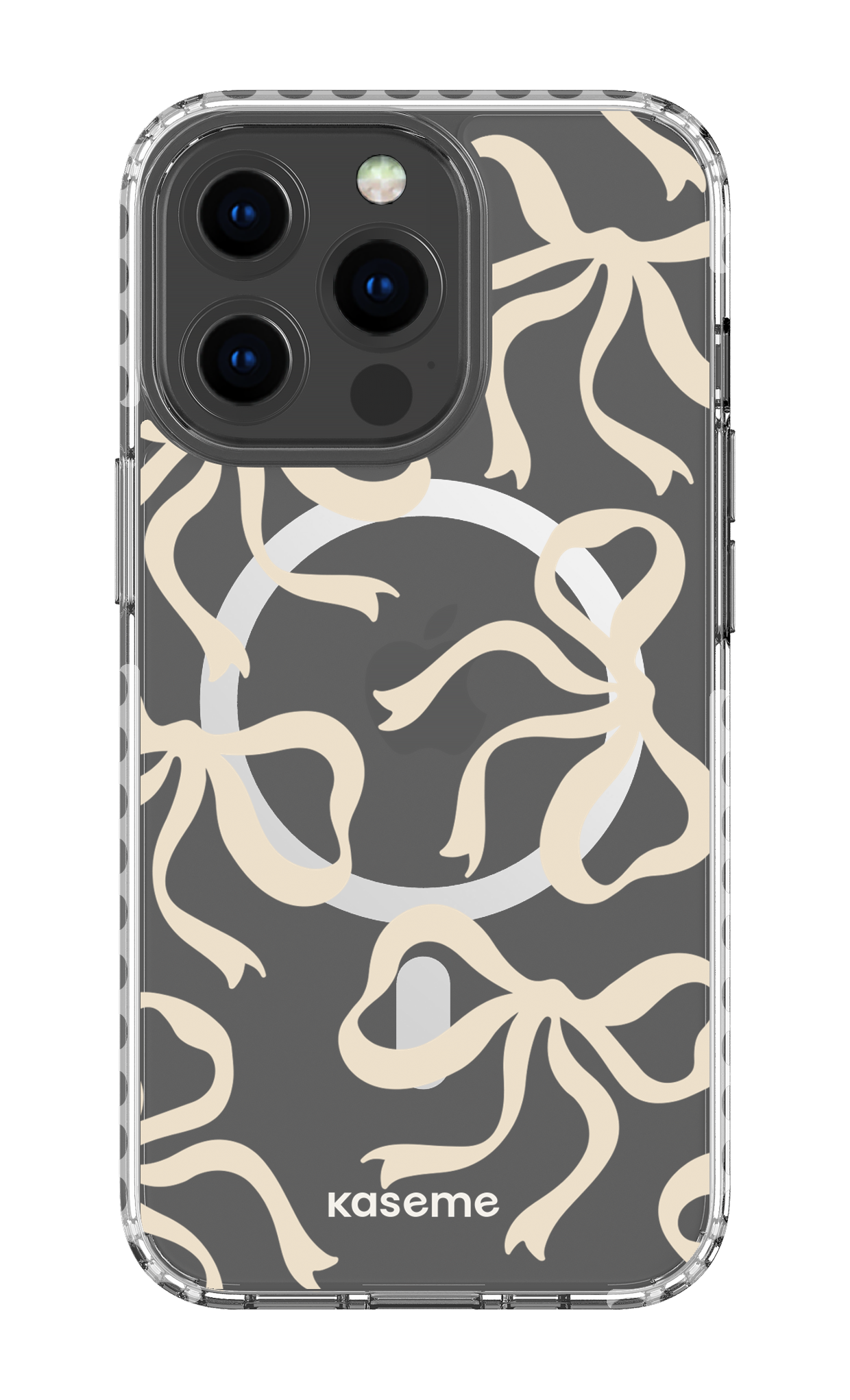 iPhone 13 Pro Clear Case Magsafe - White Lace Clear Case -