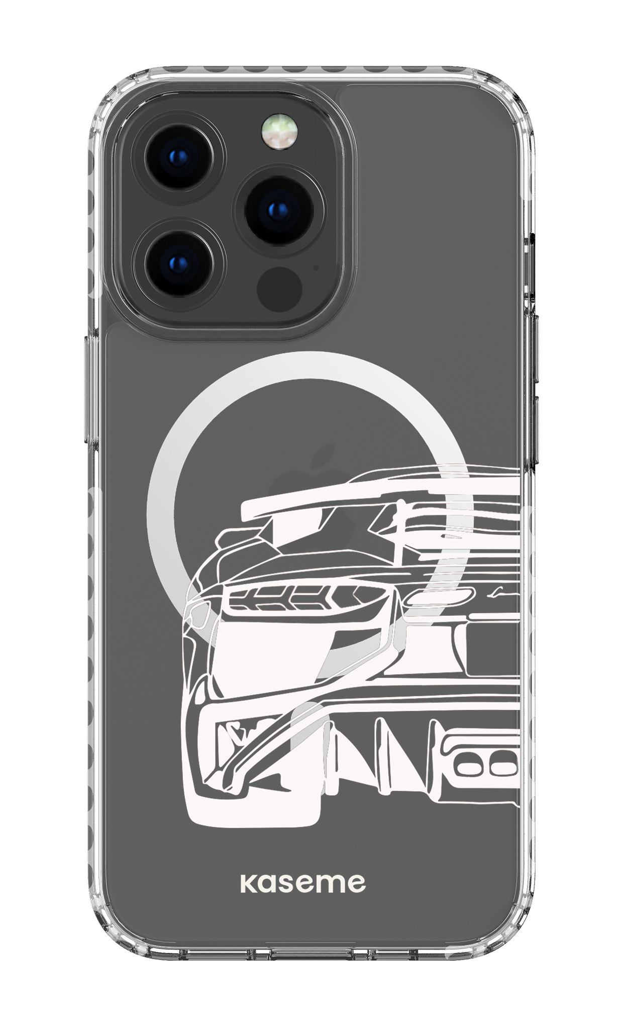 iPhone 13 Pro Clear Case Magsafe - White Lambo clear case -