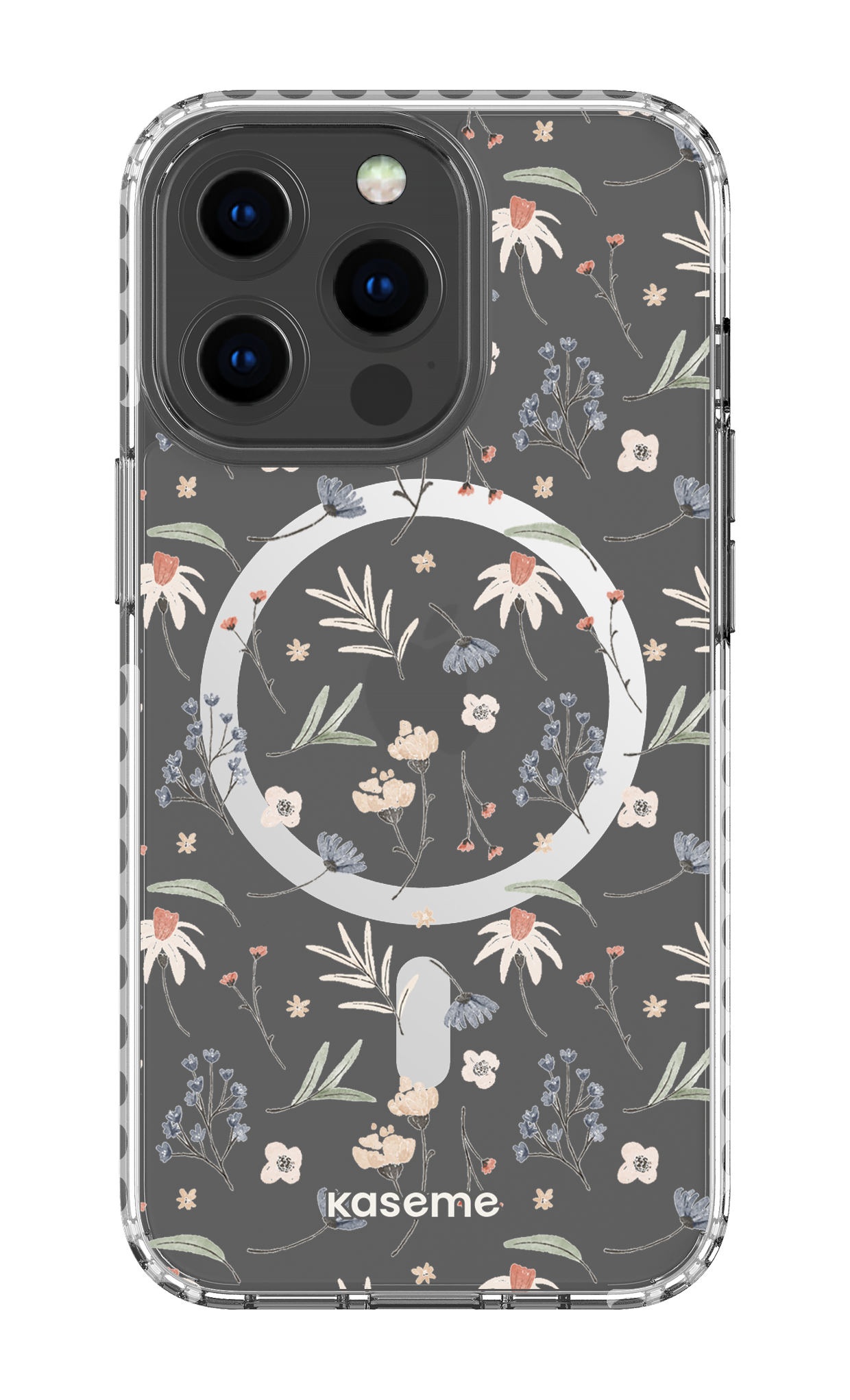 iPhone 13 Pro Clear Case Magsafe - White Mia Clear Case -