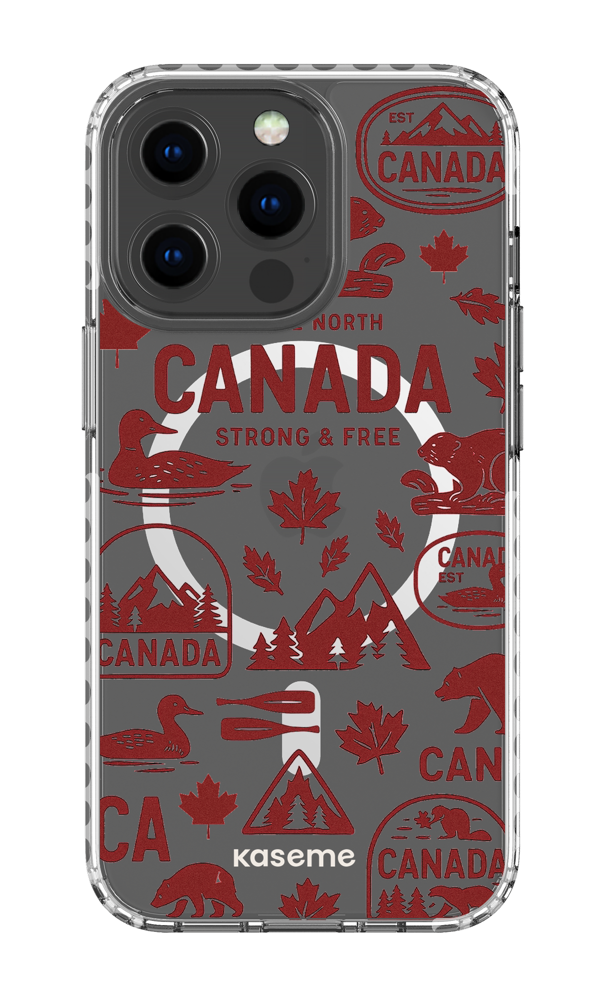 iPhone 13 Pro Clear Case Magsafe - White Oh Canada -