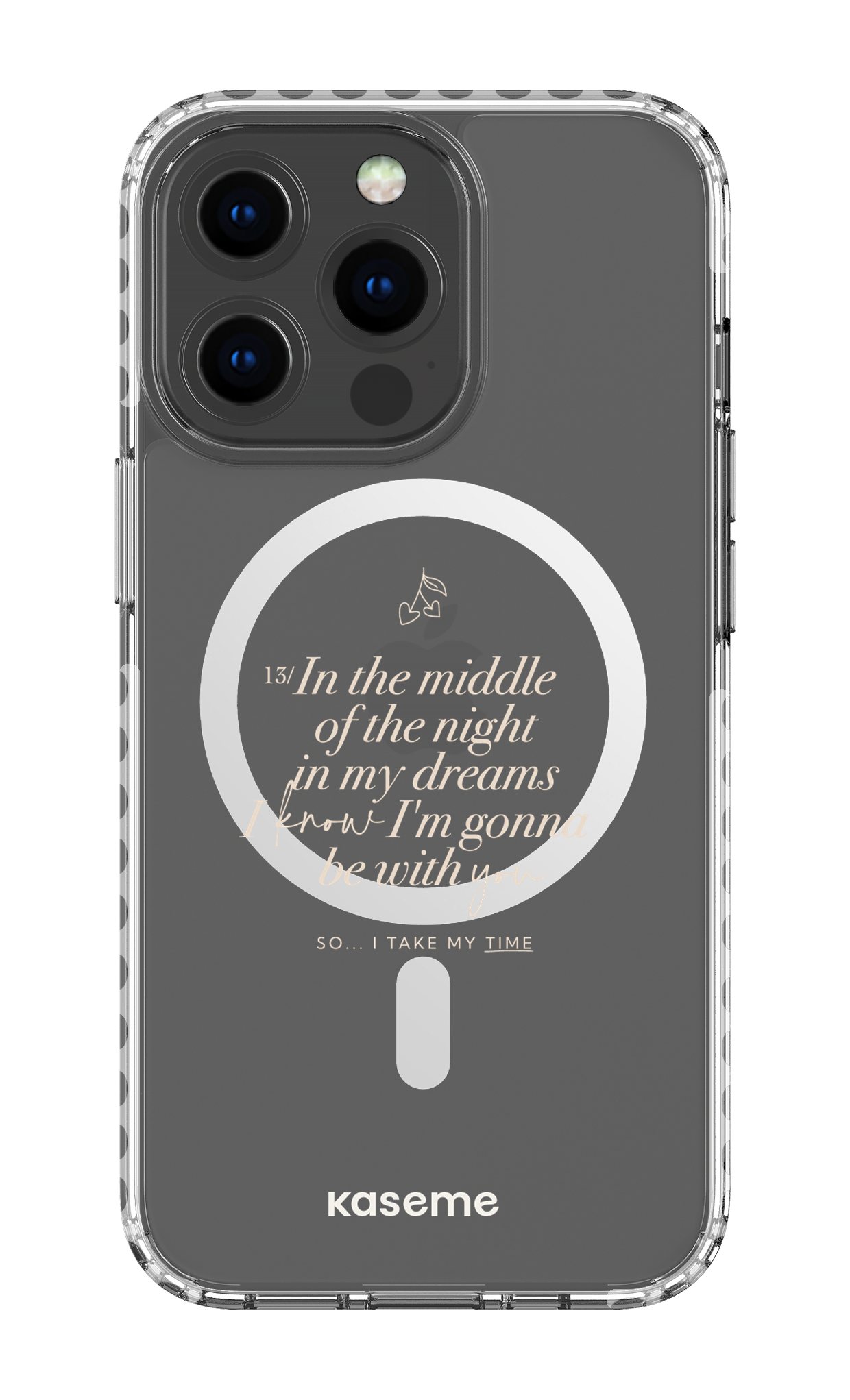 iPhone 13 Pro Clear Case Magsafe - White Ready For It Clear Case -