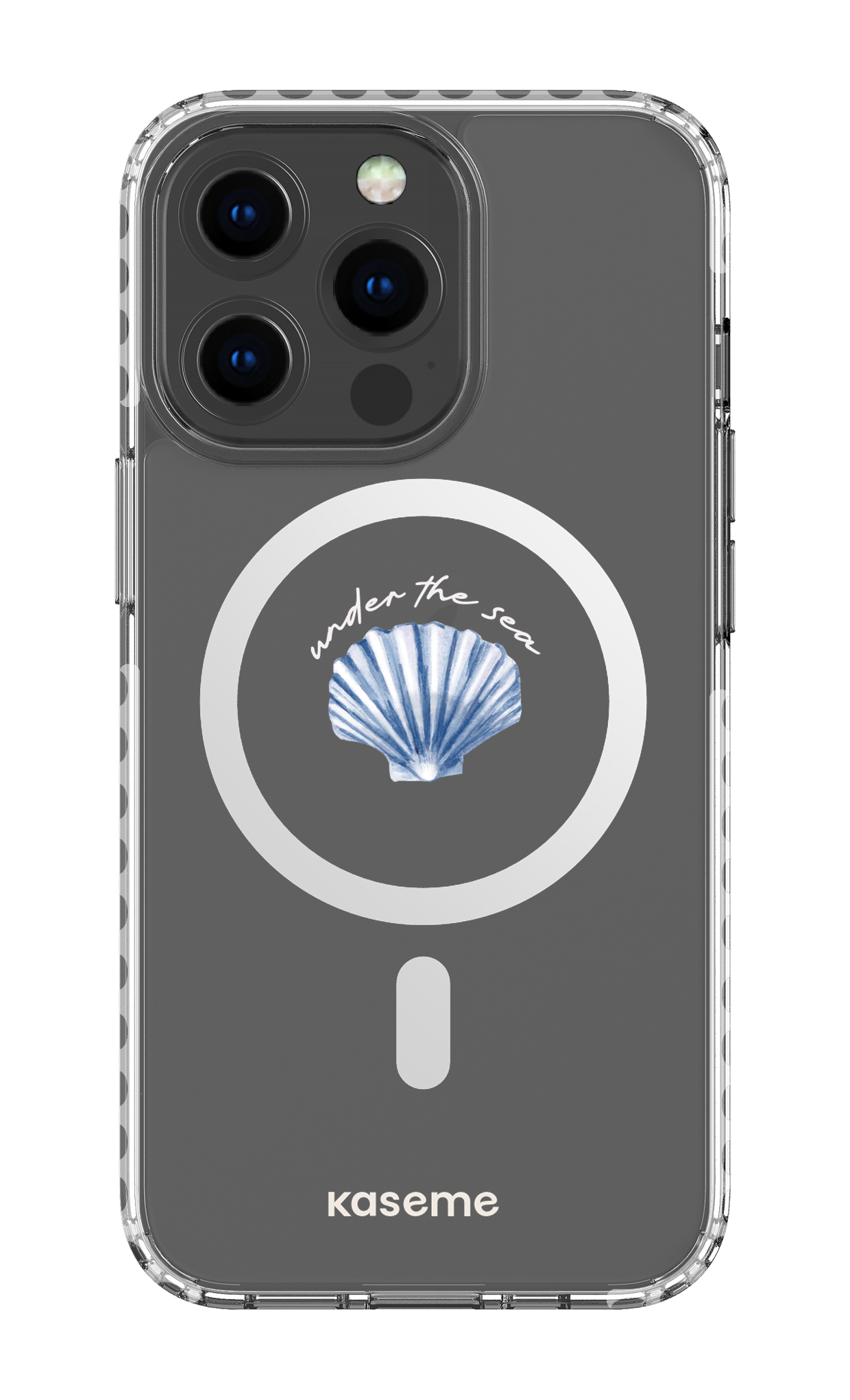 iPhone 13 Pro Clear Case Magsafe - White Sealia Clear Case -