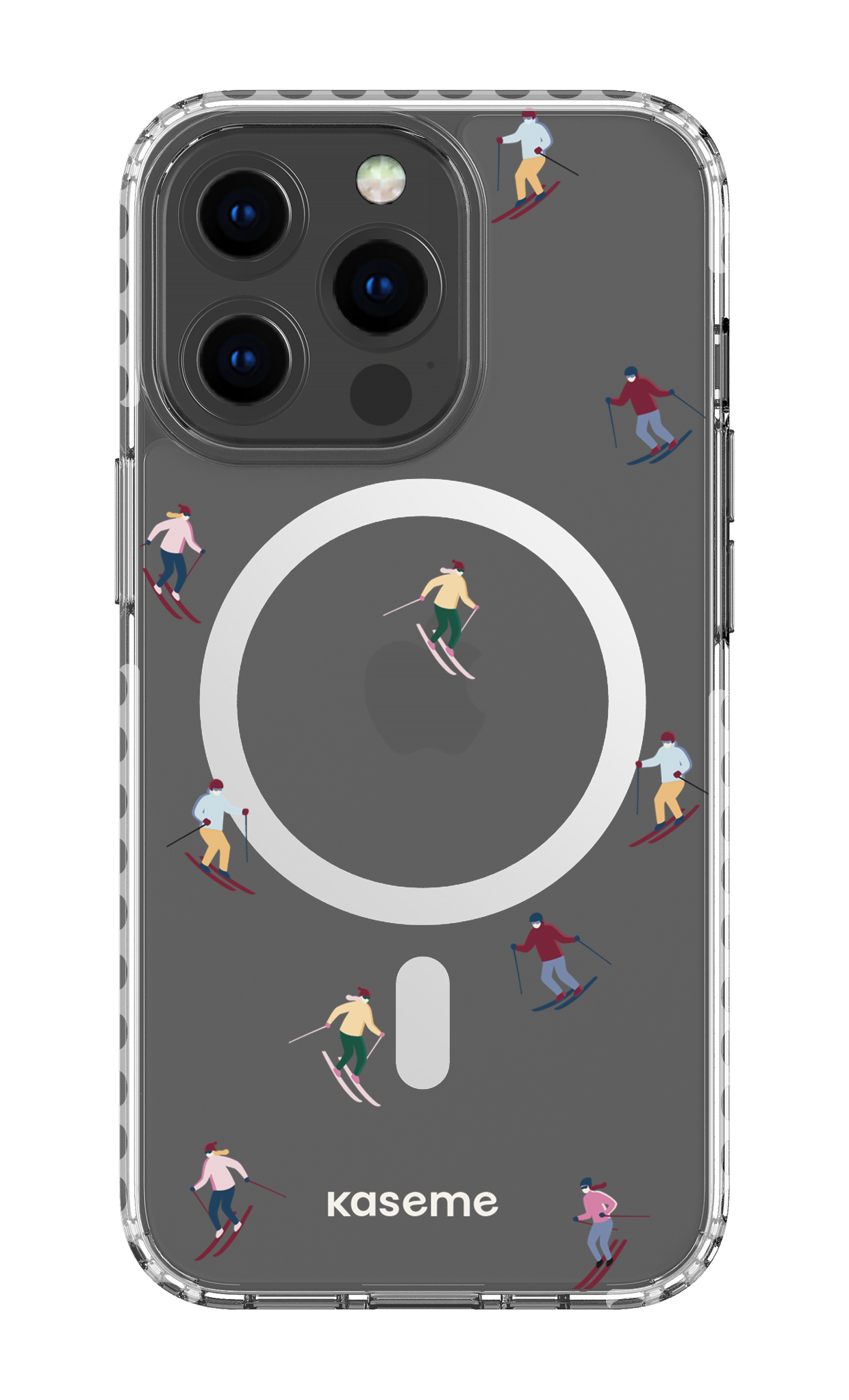 iPhone 13 Pro Clear Case Magsafe - White Slope Clear Case -