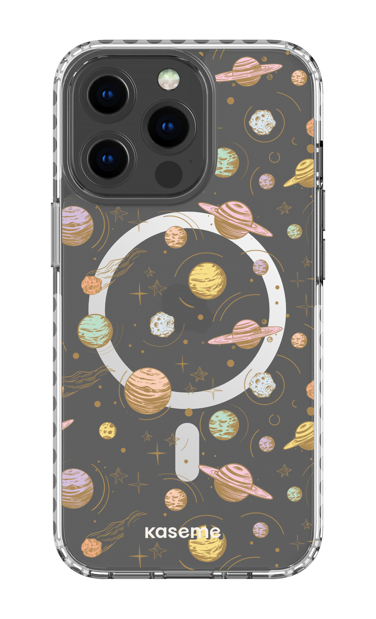 iPhone 13 Pro Clear Case Magsafe - White Solar Clear Case -