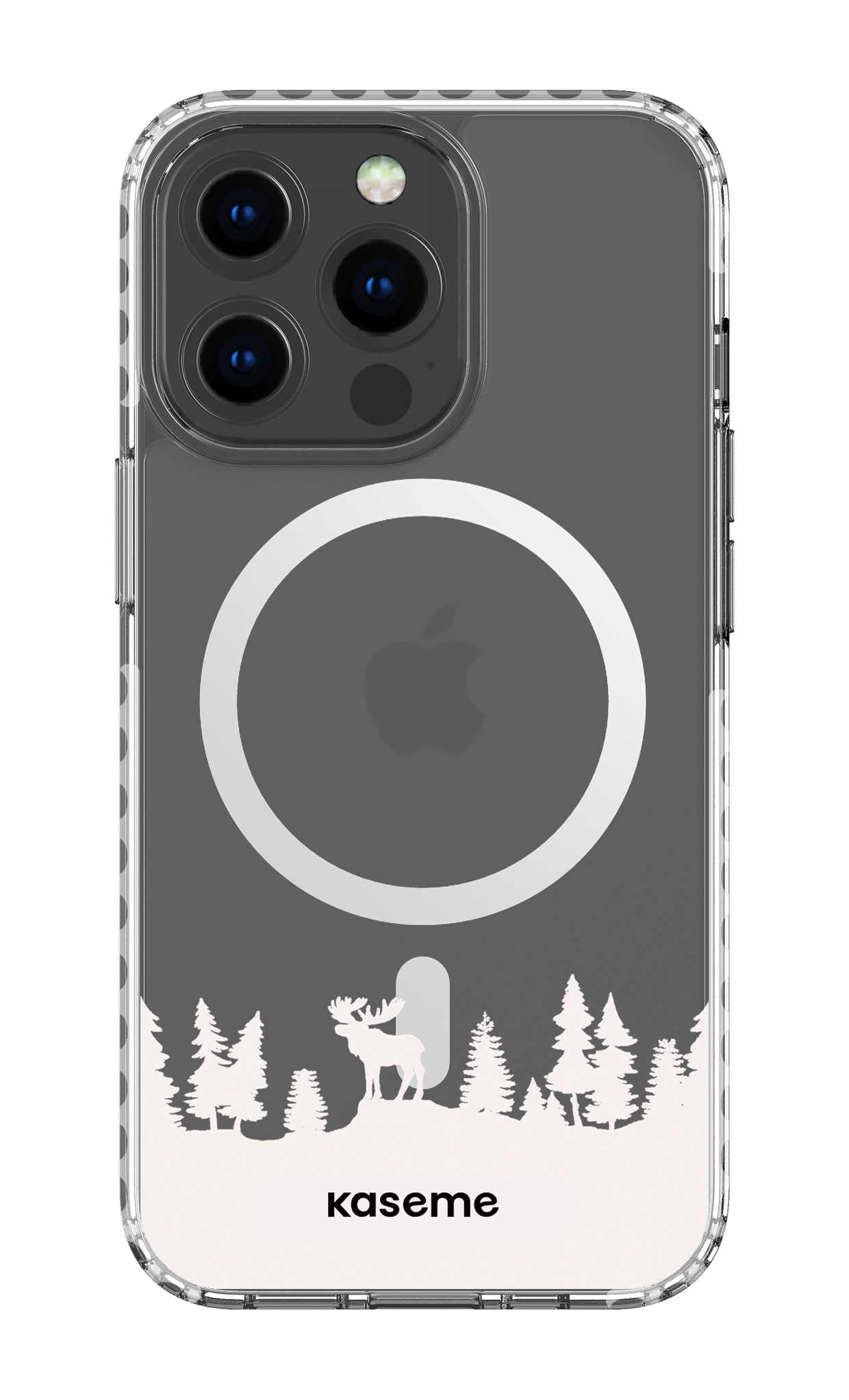 iPhone 13 Pro Clear Case Magsafe - White The Moose Clear Case -