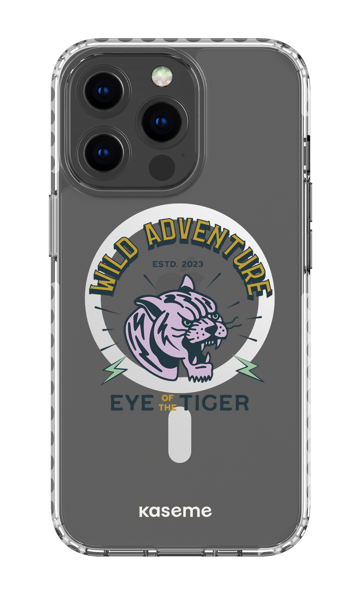 iPhone 13 Pro Clear Case Magsafe - White Wildcats clear case -