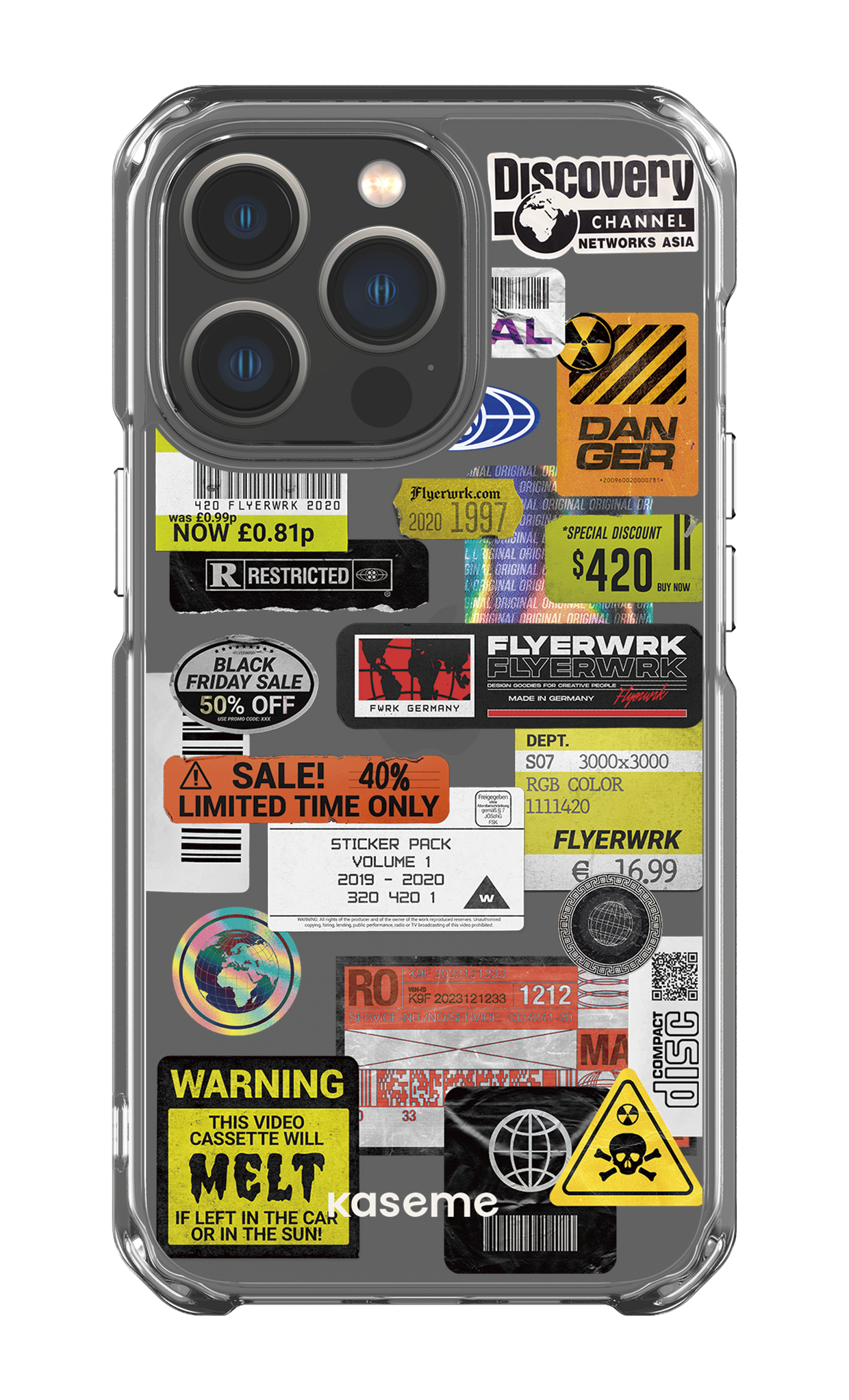 iPhone 13 Pro Clear Case Melt Clear Case -