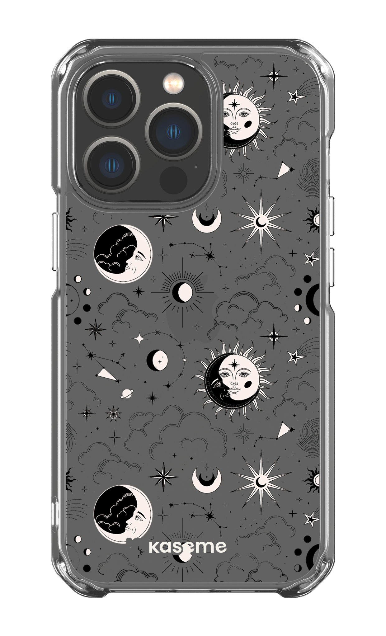 iPhone 13 Pro Clear Case Milky Way Black Clear Case -