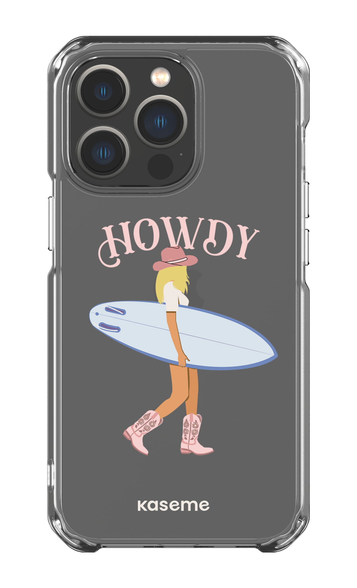 iPhone 13 Pro Clear Case Westsea Pink Clear Case -