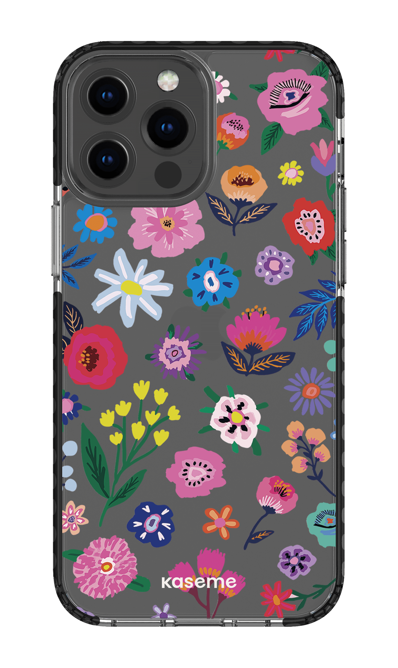 iPhone 13 Pro Max Clear Case - Black Aura Clear Case -