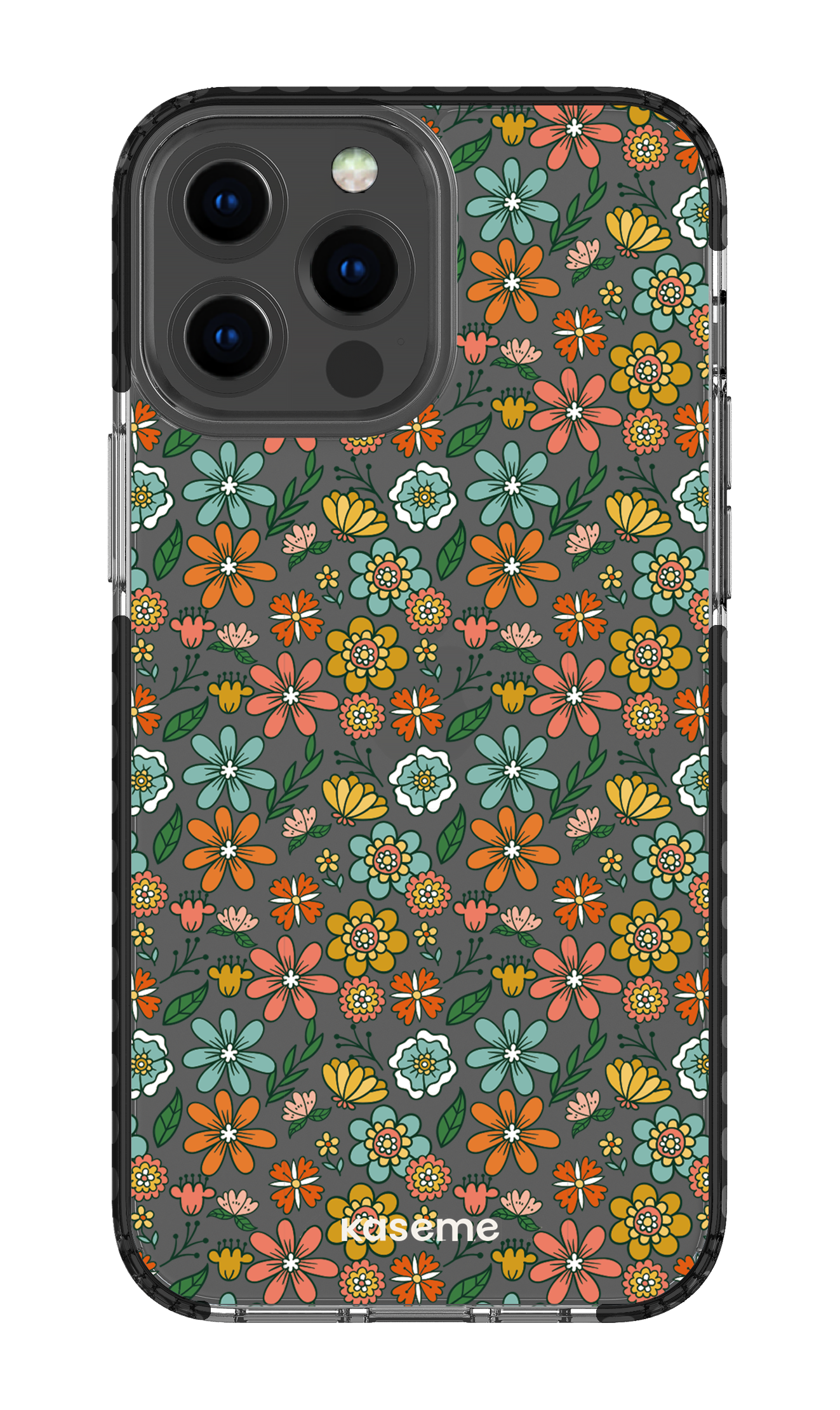 iPhone 13 Pro Max Clear Case - Black Bohemian Clear Case -