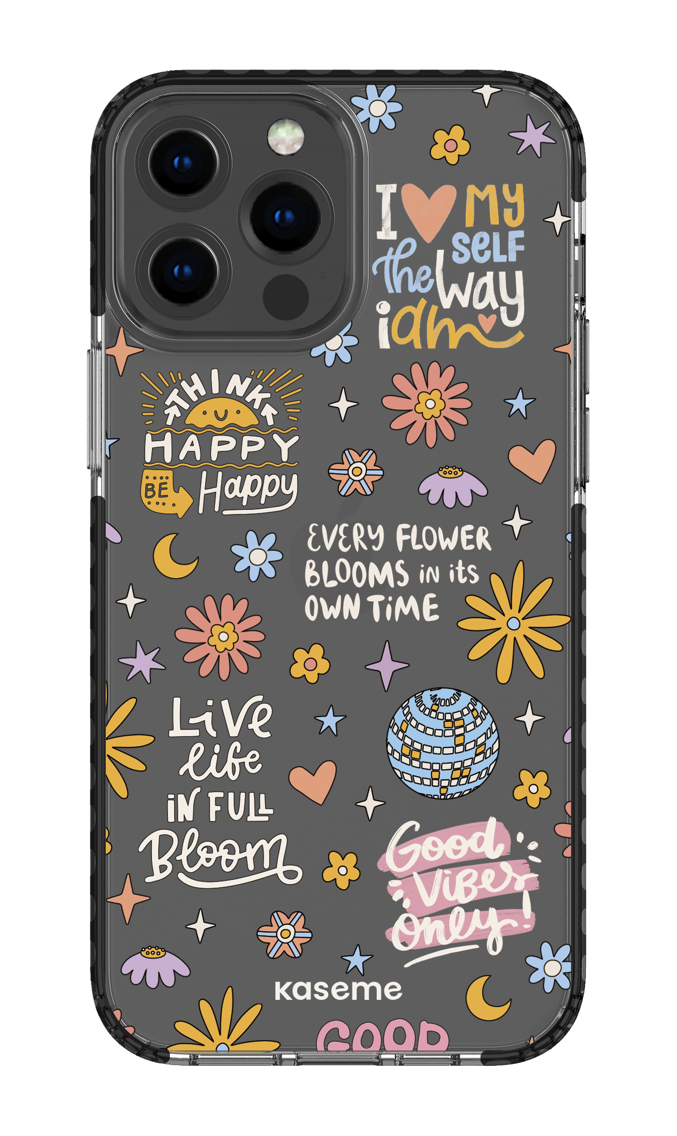 iPhone 13 Pro Max Clear Case - Black Candid clear case -