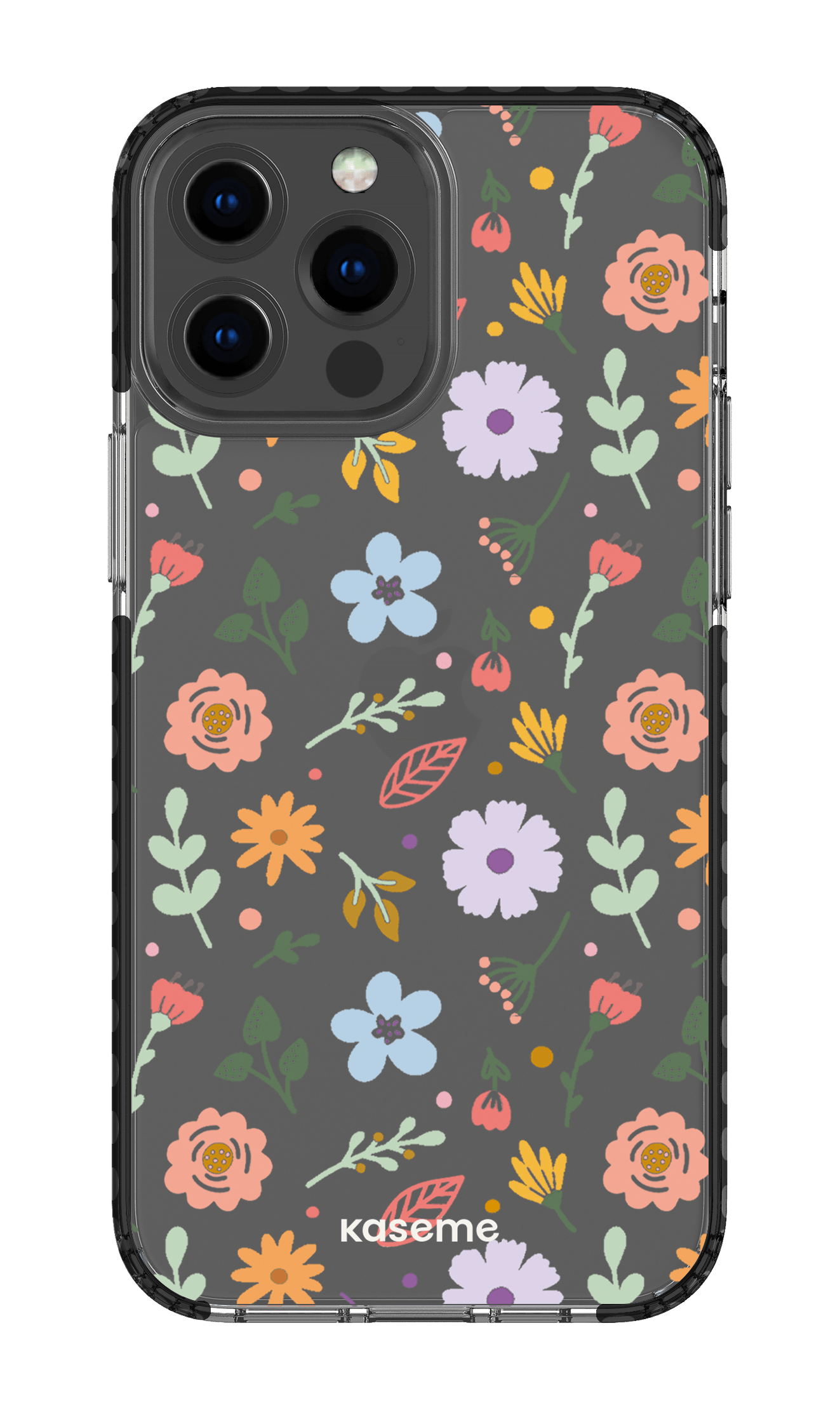 iPhone 13 Pro Max Clear Case - Black Charm clear case -