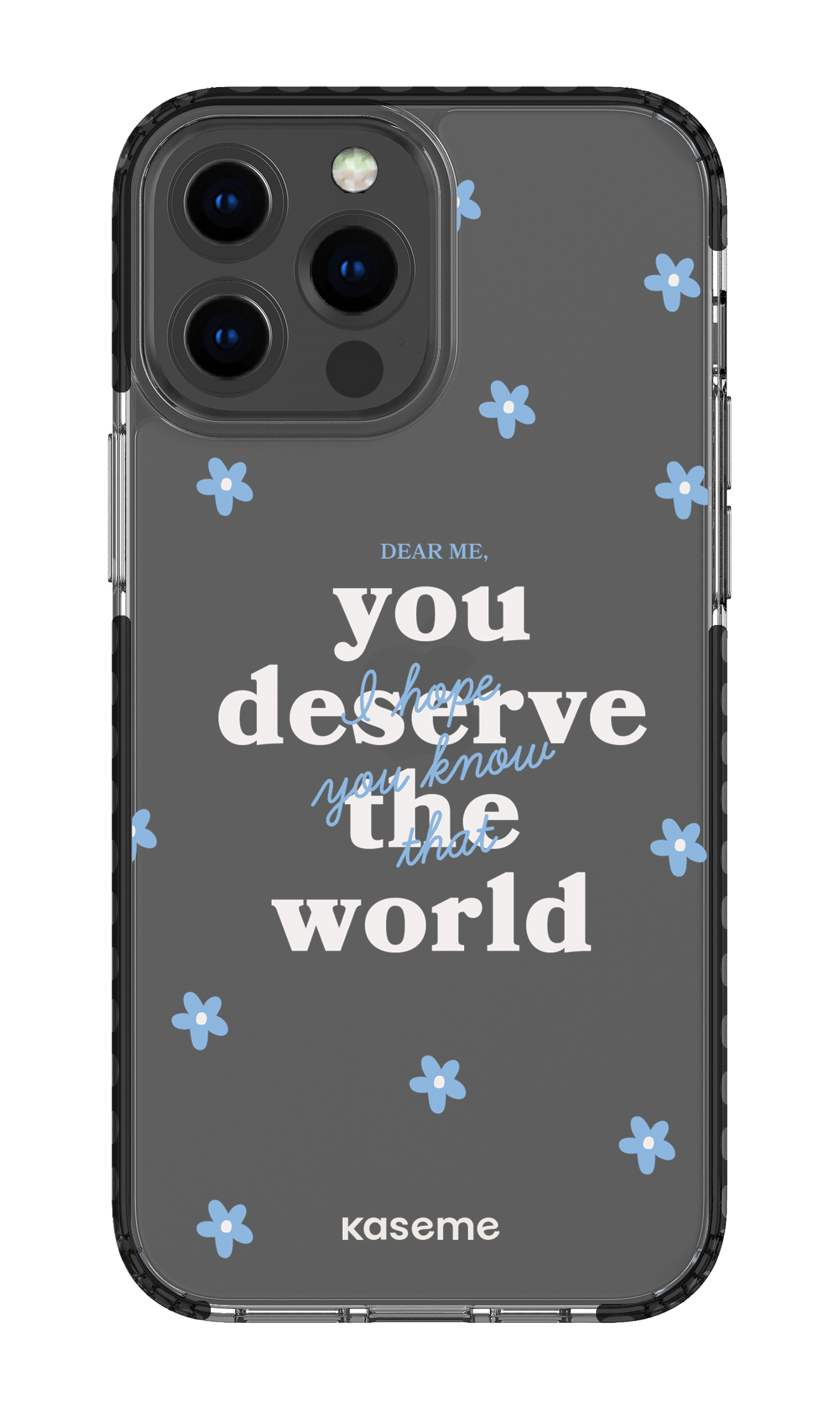 iPhone 13 Pro Max Clear Case - Black Dear Me clear case -