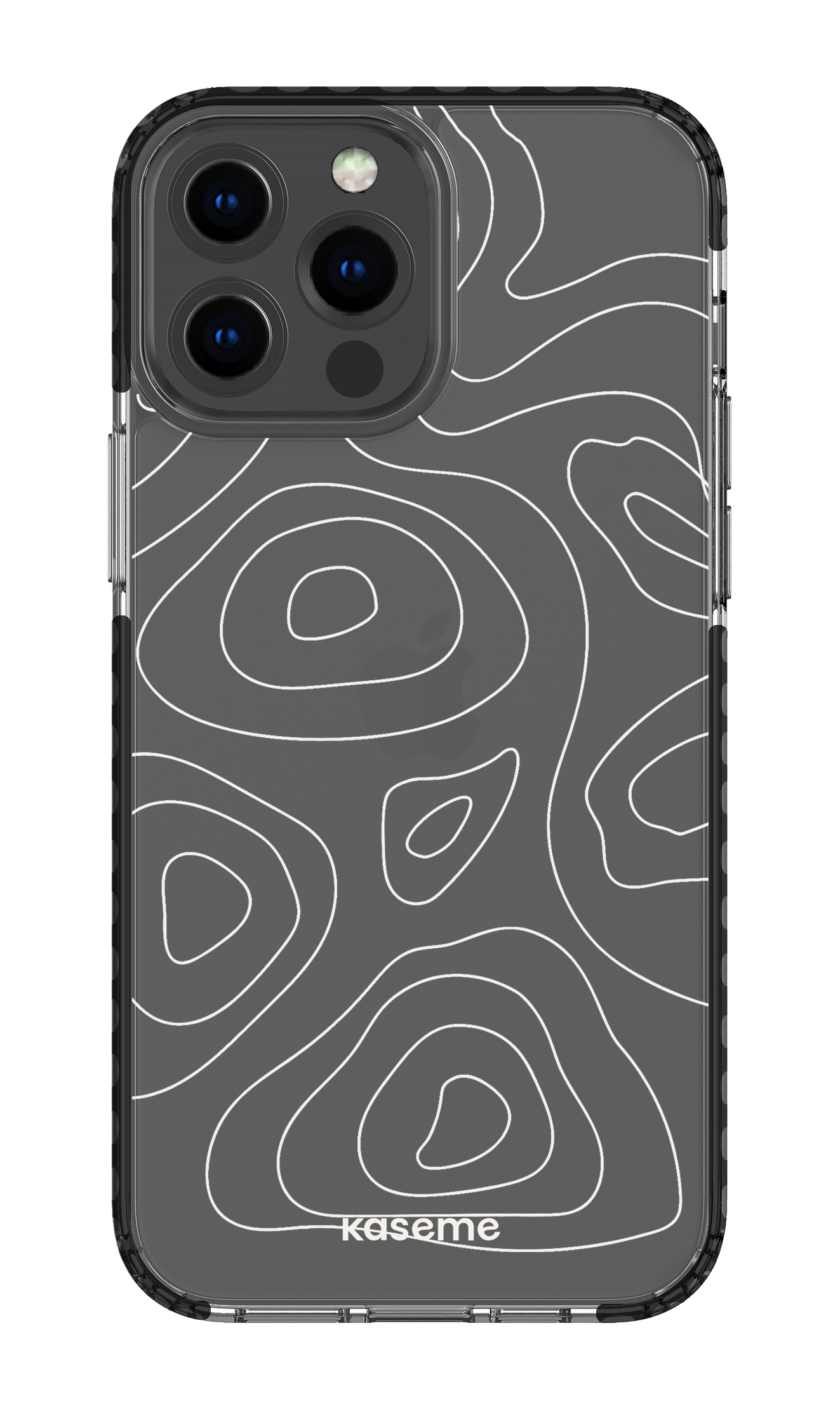 iPhone 13 Pro Max Clear Case - Black Enigma Clear Case -