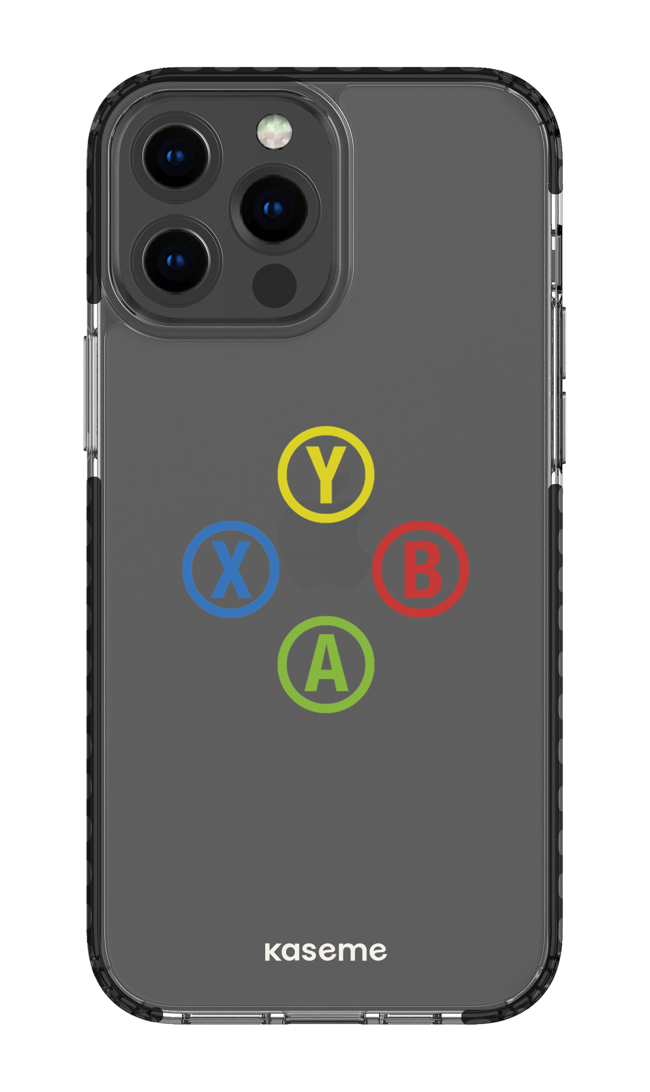 iPhone 13 Pro Max Clear Case - Black Game clear case -