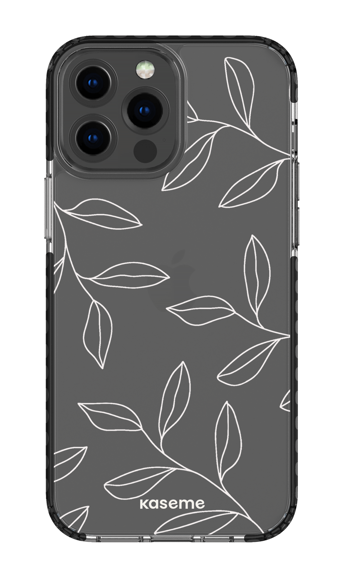 iPhone 13 Pro Max Clear Case - Black Gloomy Clear Case -