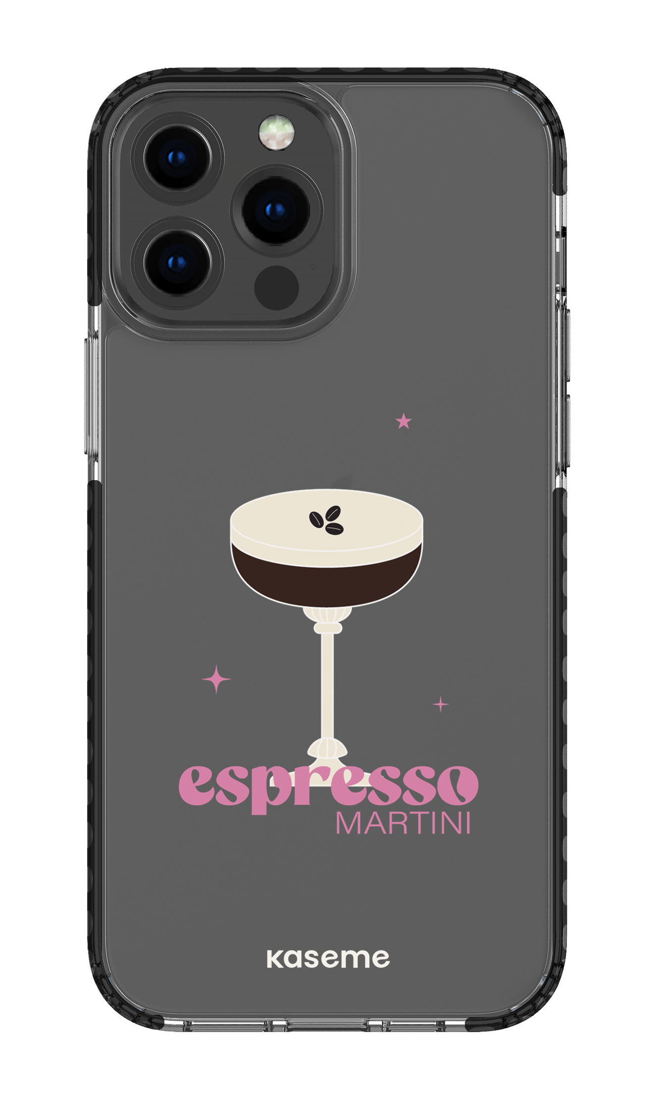 iPhone 13 Pro Max Clear Case - Black Hold My Tiny Clear Case -