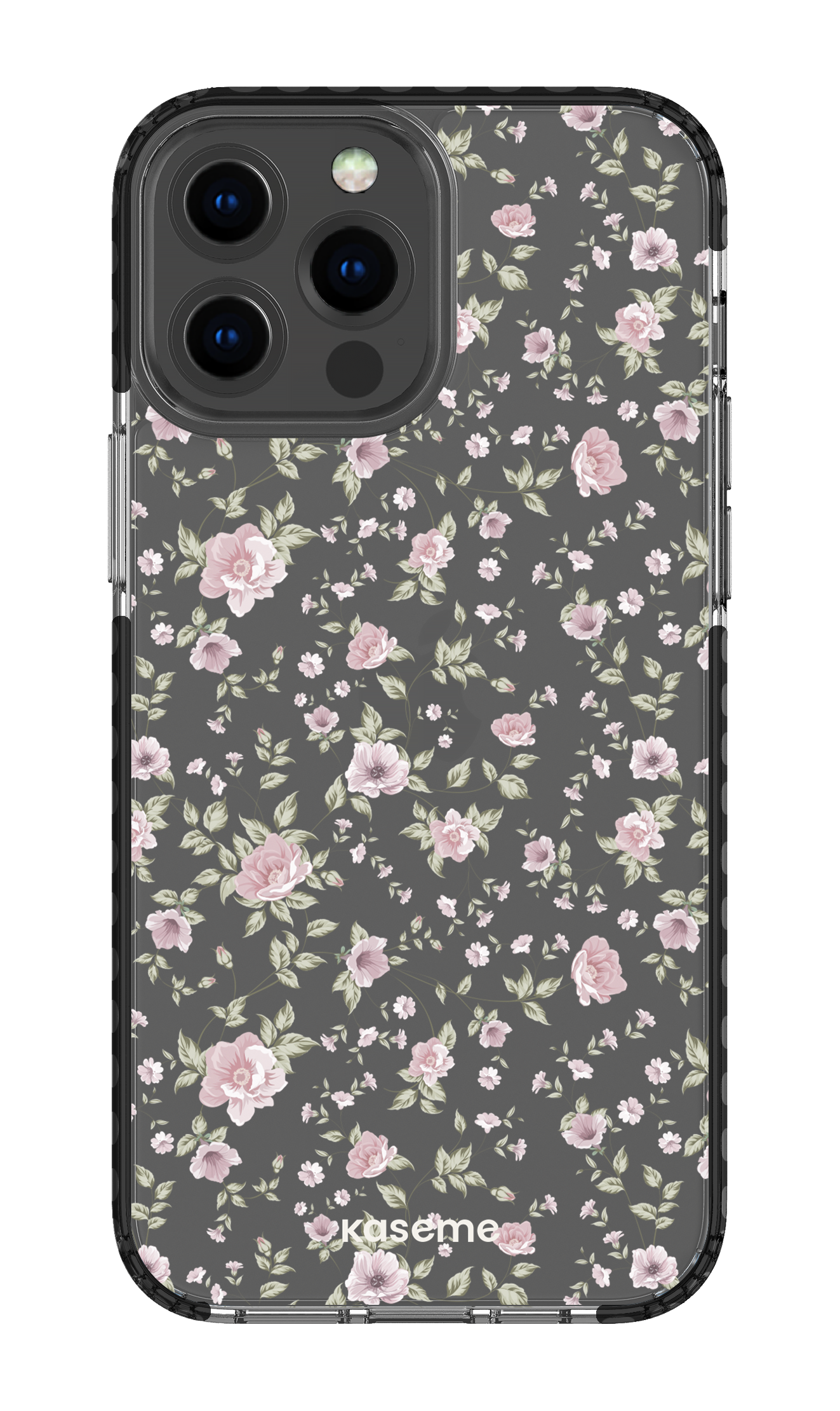 iPhone 13 Pro Max Clear Case - Black La Vie en Rose Clear Case -