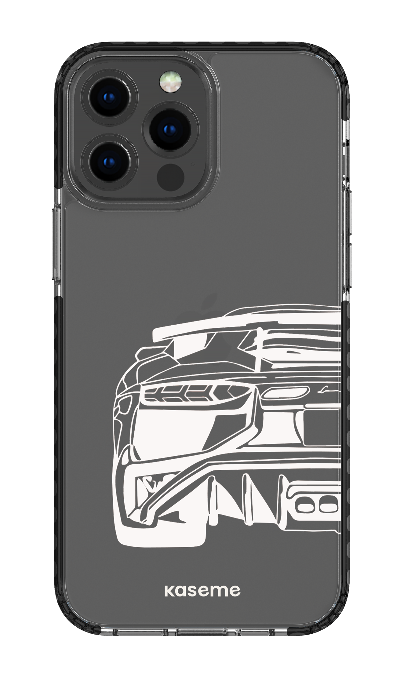 iPhone 13 Pro Max Clear Case - Black Lambo clear case -