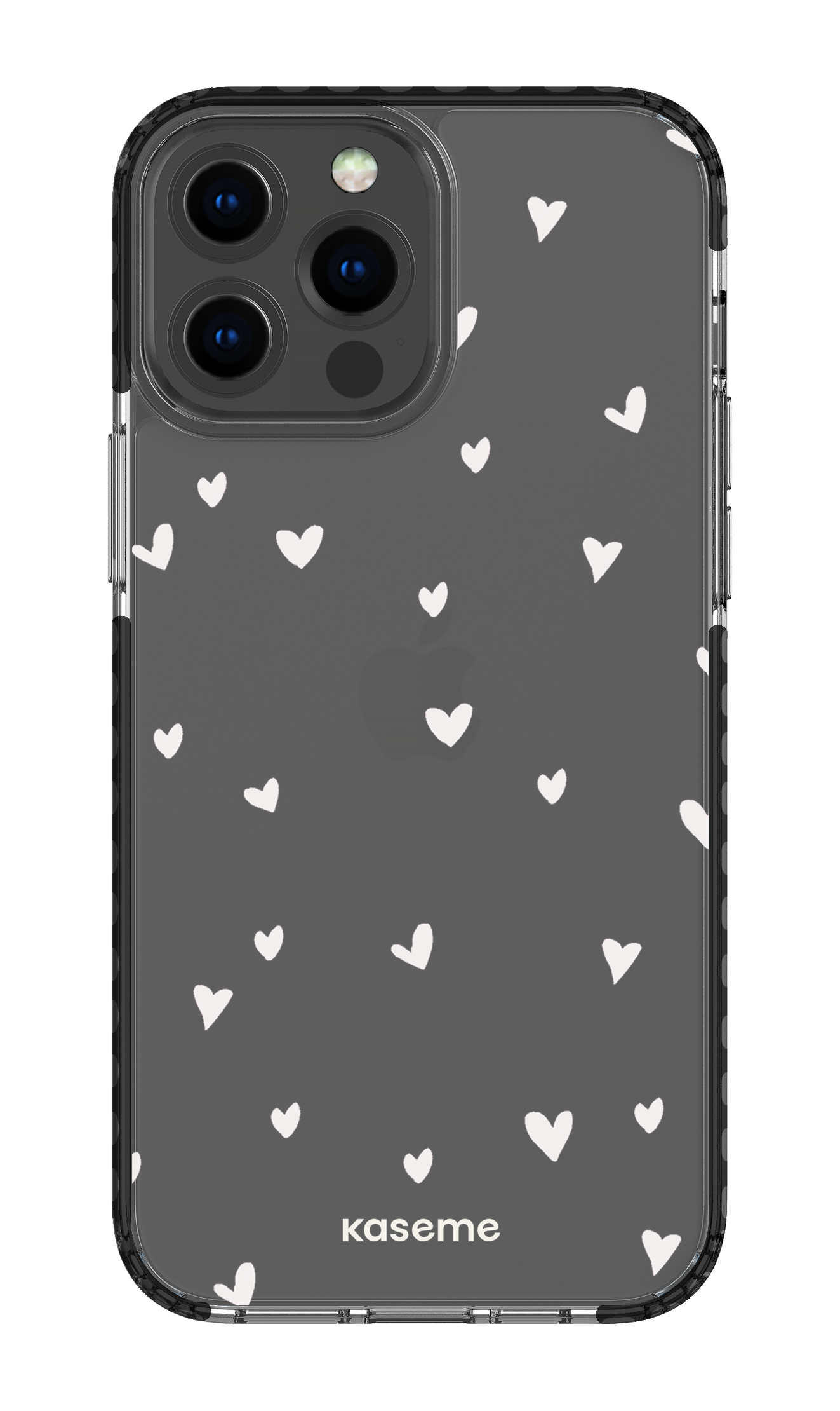 iPhone 13 Pro Max Clear Case - Black Lovely Clear Case -