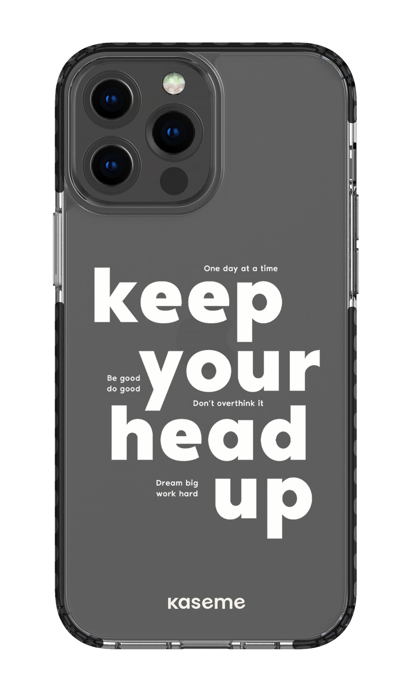 iPhone 13 Pro Max Clear Case - Black Mindset Clear Case -
