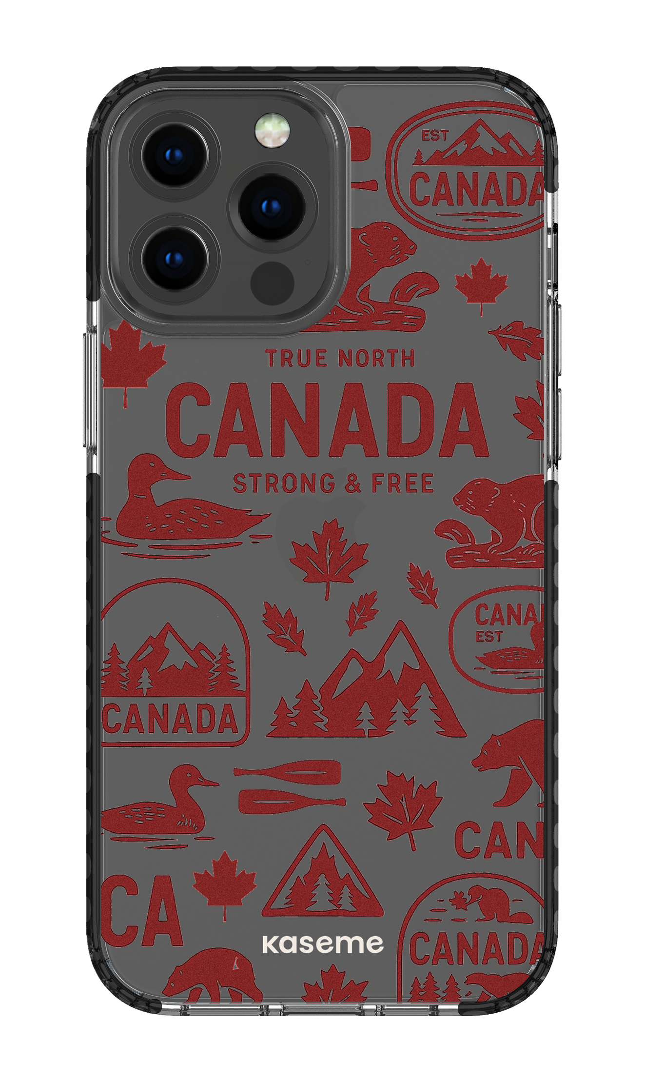 iPhone 13 Pro Max Clear Case - Black Oh Canada -