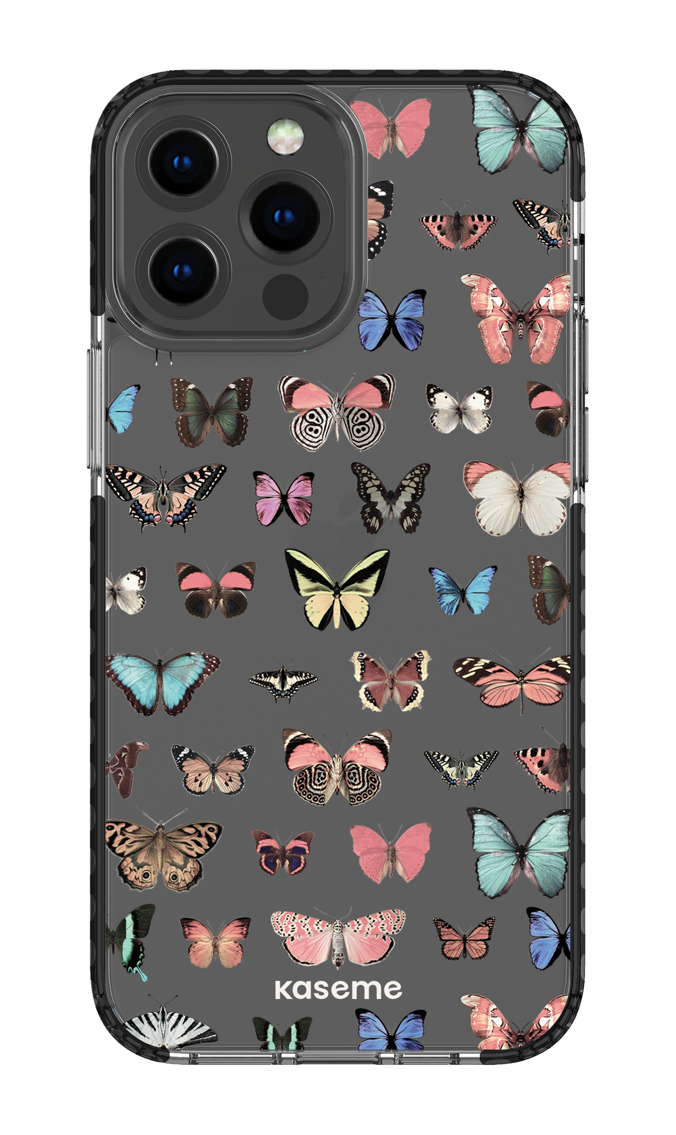 iPhone 13 Pro Max Clear Case - Black Paloma clear case -