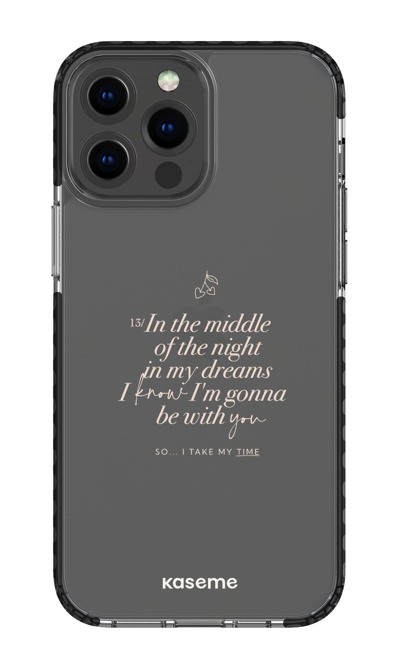 iPhone 13 Pro Max Clear Case - Black Ready For It Clear Case -