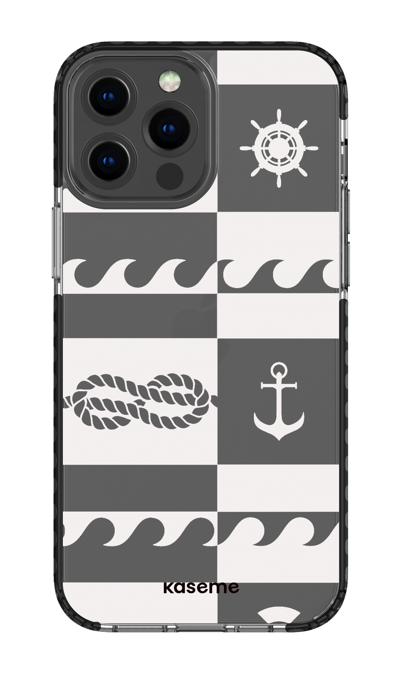 iPhone 13 Pro Max Clear Case - Black Sail Clear Case -