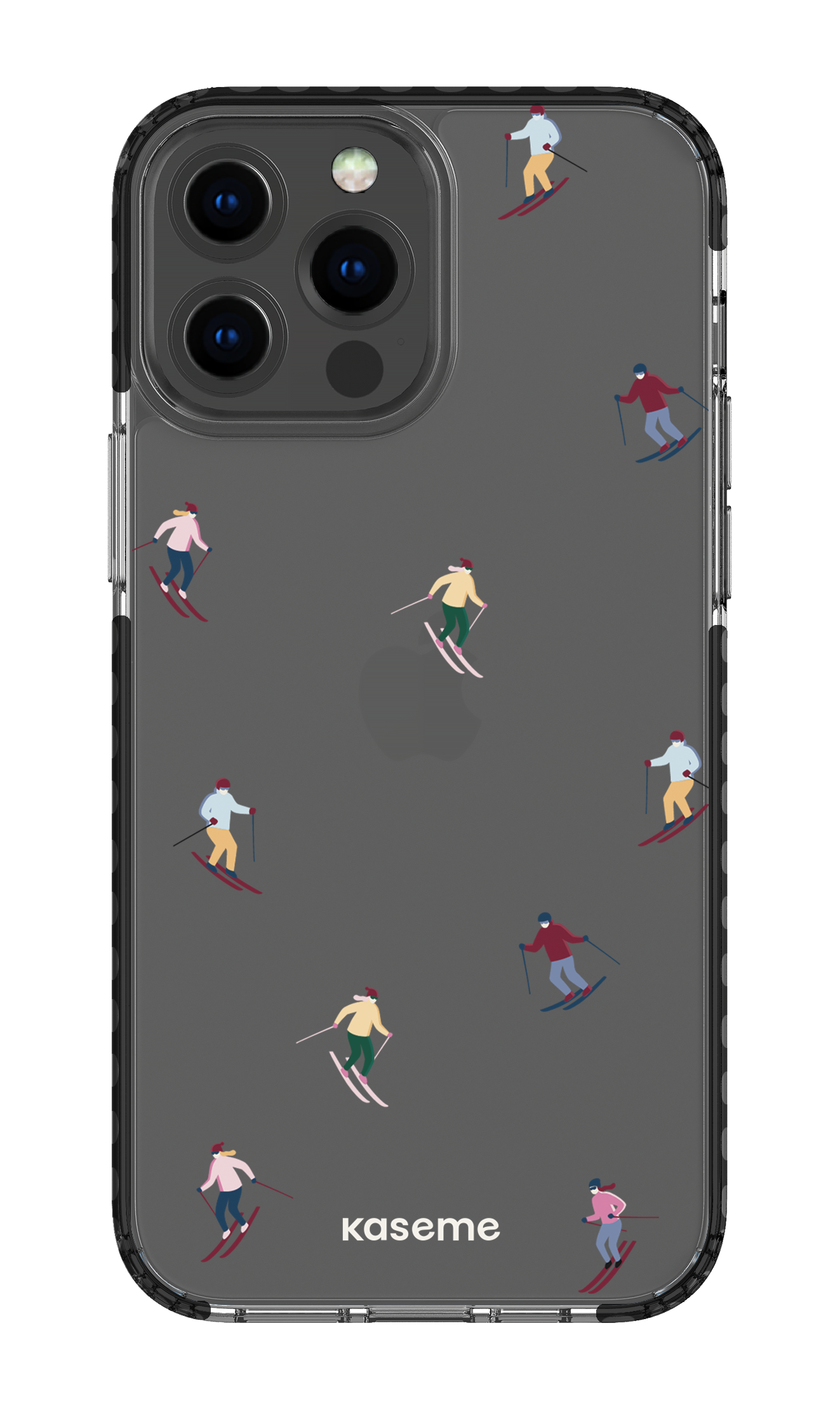 iPhone 13 Pro Max Clear Case - Black Slope Clear Case -