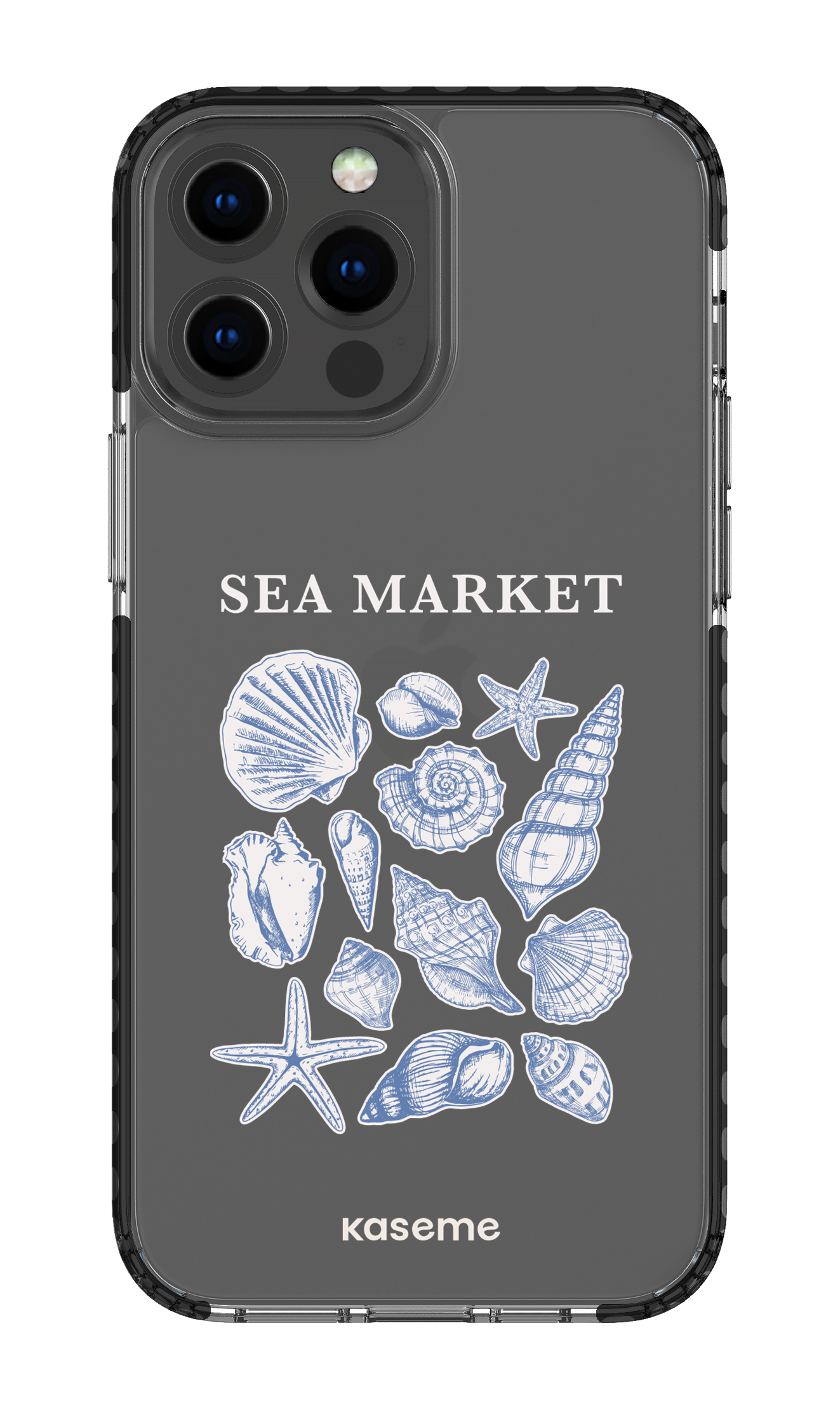 iPhone 13 Pro Max Clear Case - Black Souvenir Clear Case -