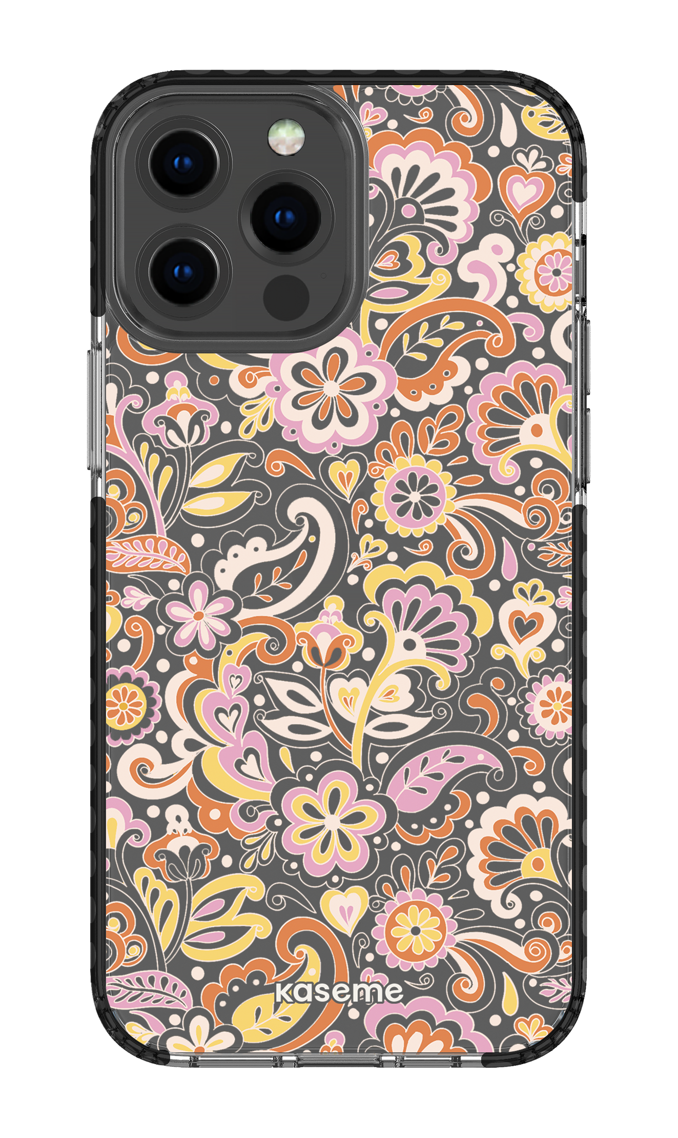 iPhone 13 Pro Max Clear Case - Black Sunbathe Clear Case -