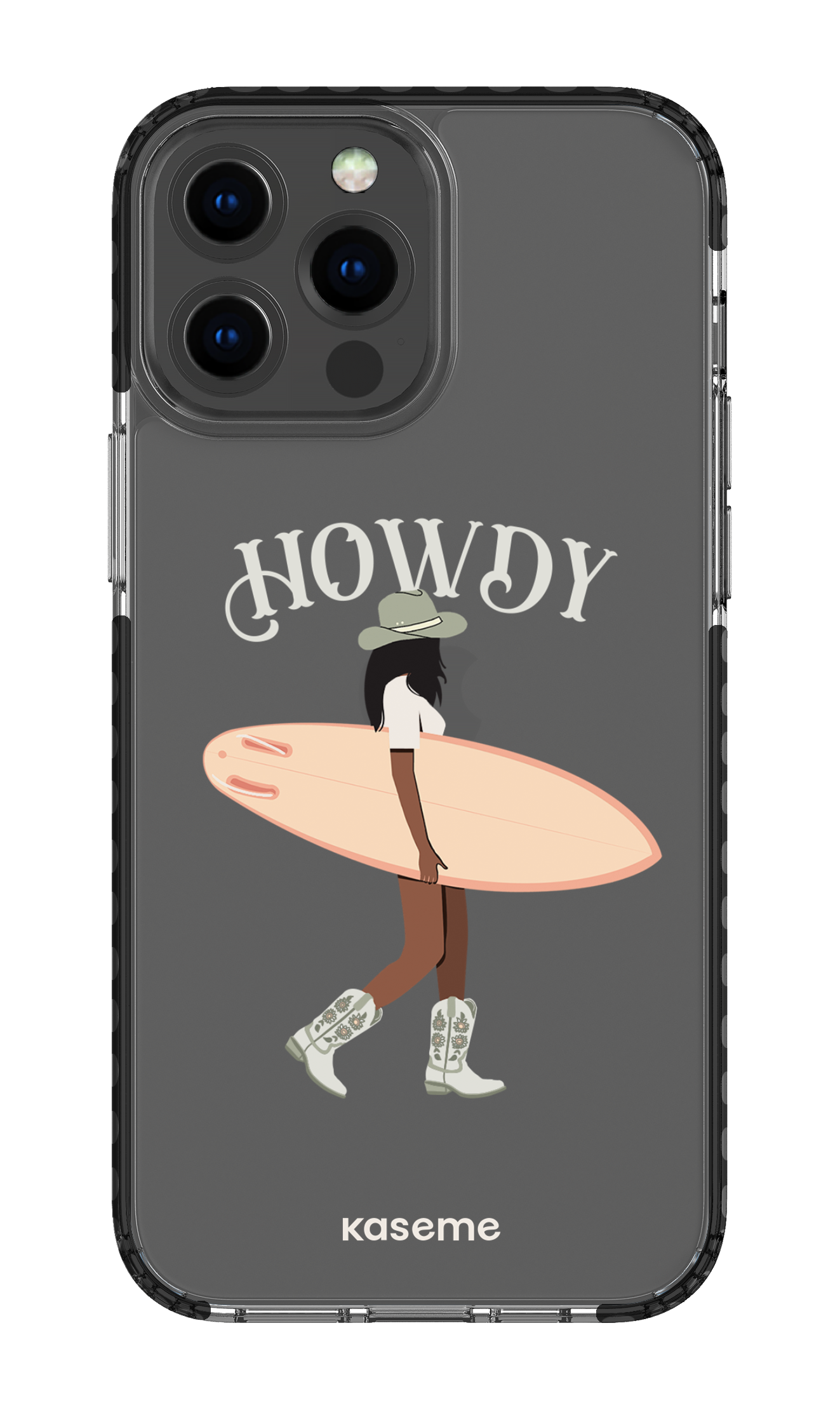 iPhone 13 Pro Max Clear Case - Black Westsea Green Clear Case -