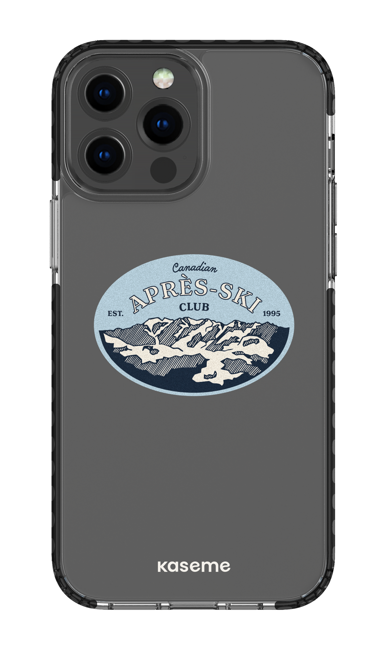 iPhone 13 Pro Max Clear Case - Black Whistler Clear Case -