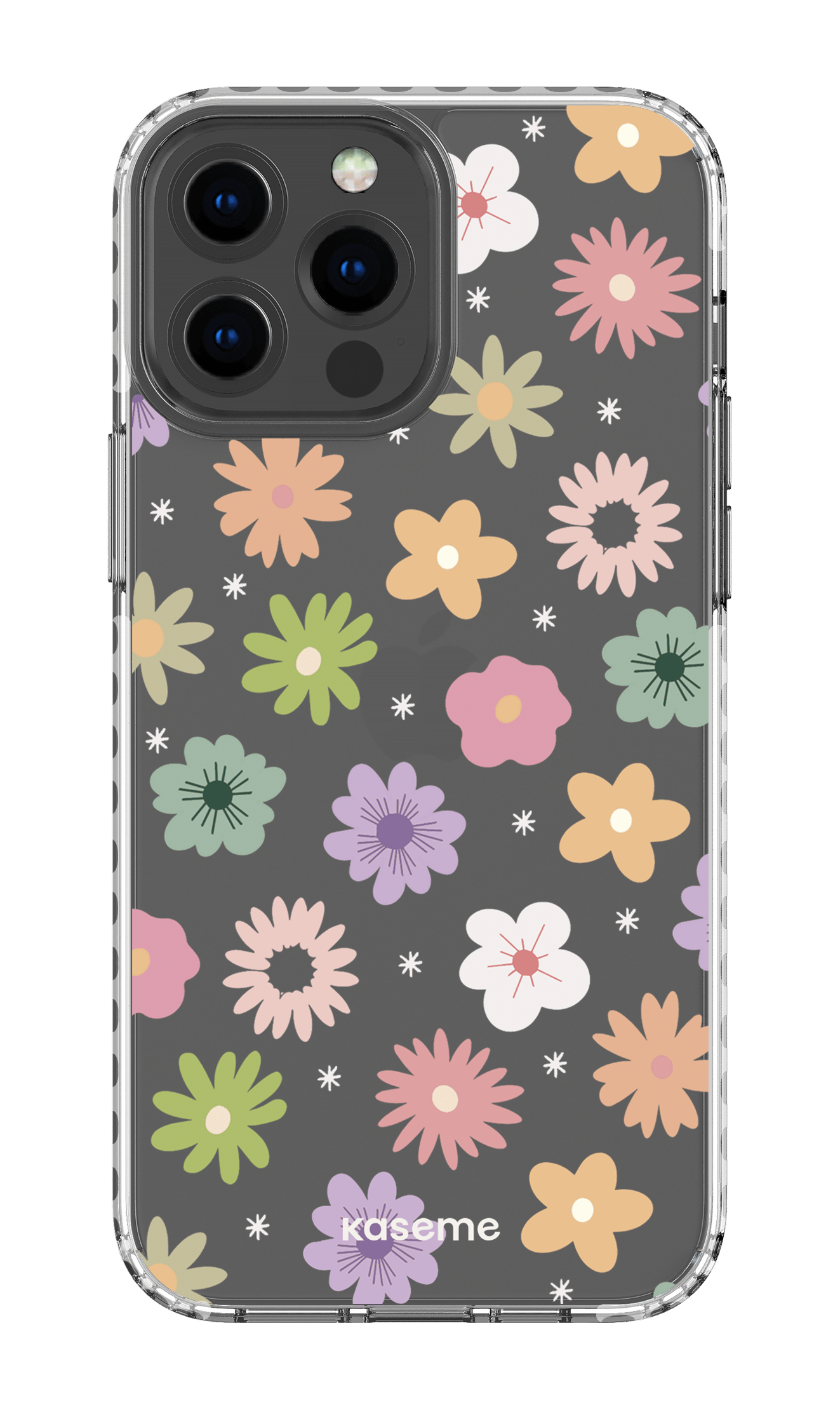 iPhone 13 Pro Max Clear Case - White Adore small clear case -