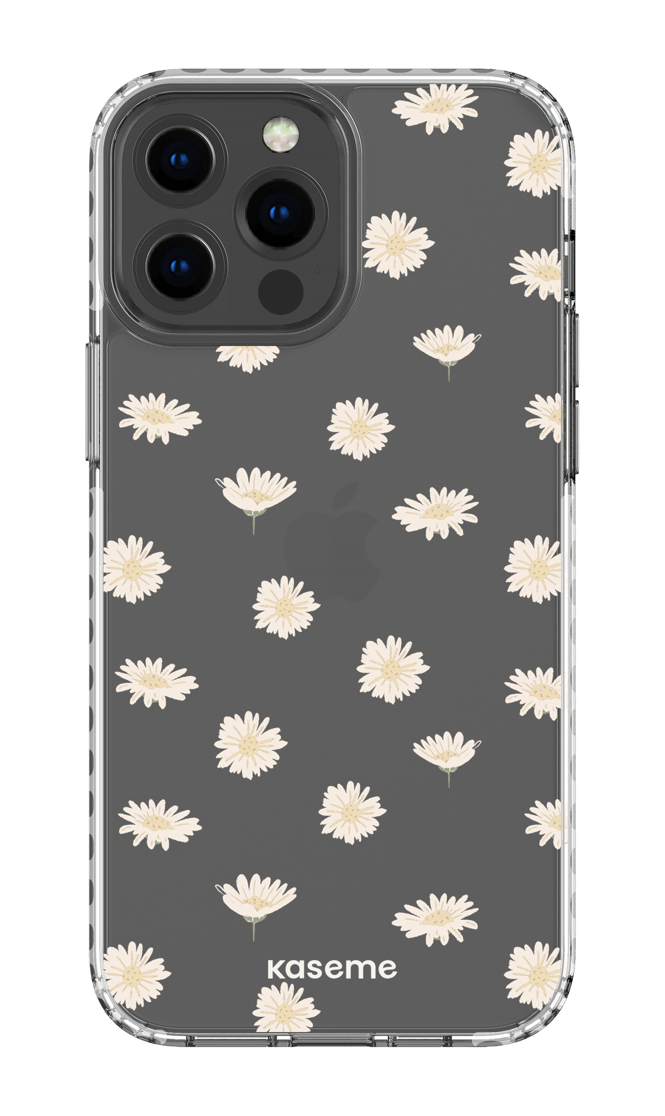 iPhone 13 Pro Max Clear Case - White Bella Clear Case -