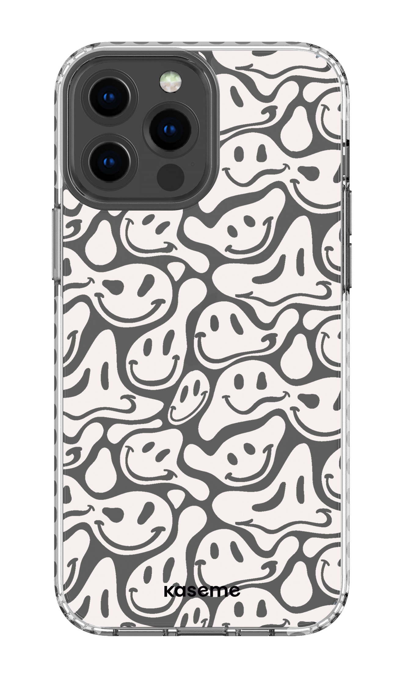 iPhone 13 Pro Max Clear Case - White Dystopia Clear Case -