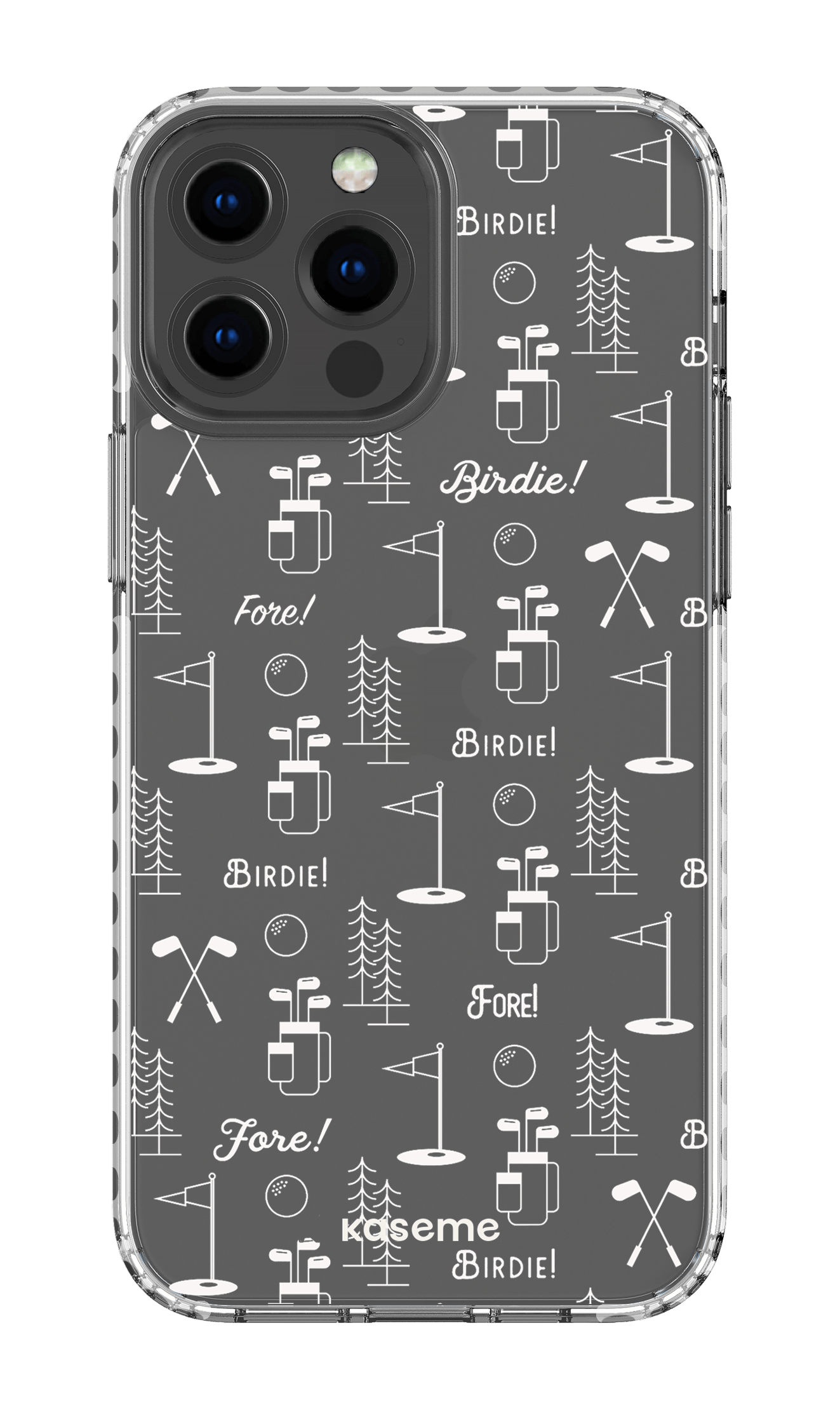 iPhone 13 Pro Max Clear Case - White Fore clear case -