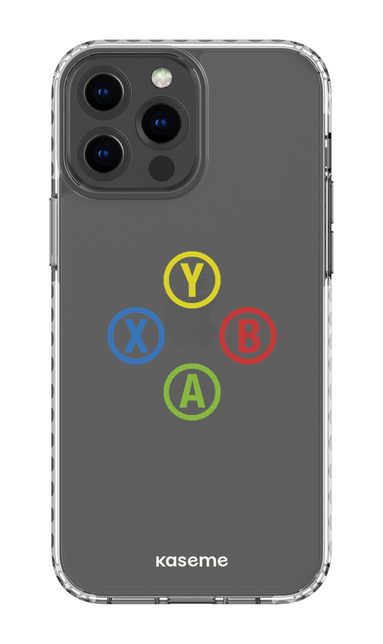 iPhone 13 Pro Max Clear Case - White Game clear case -