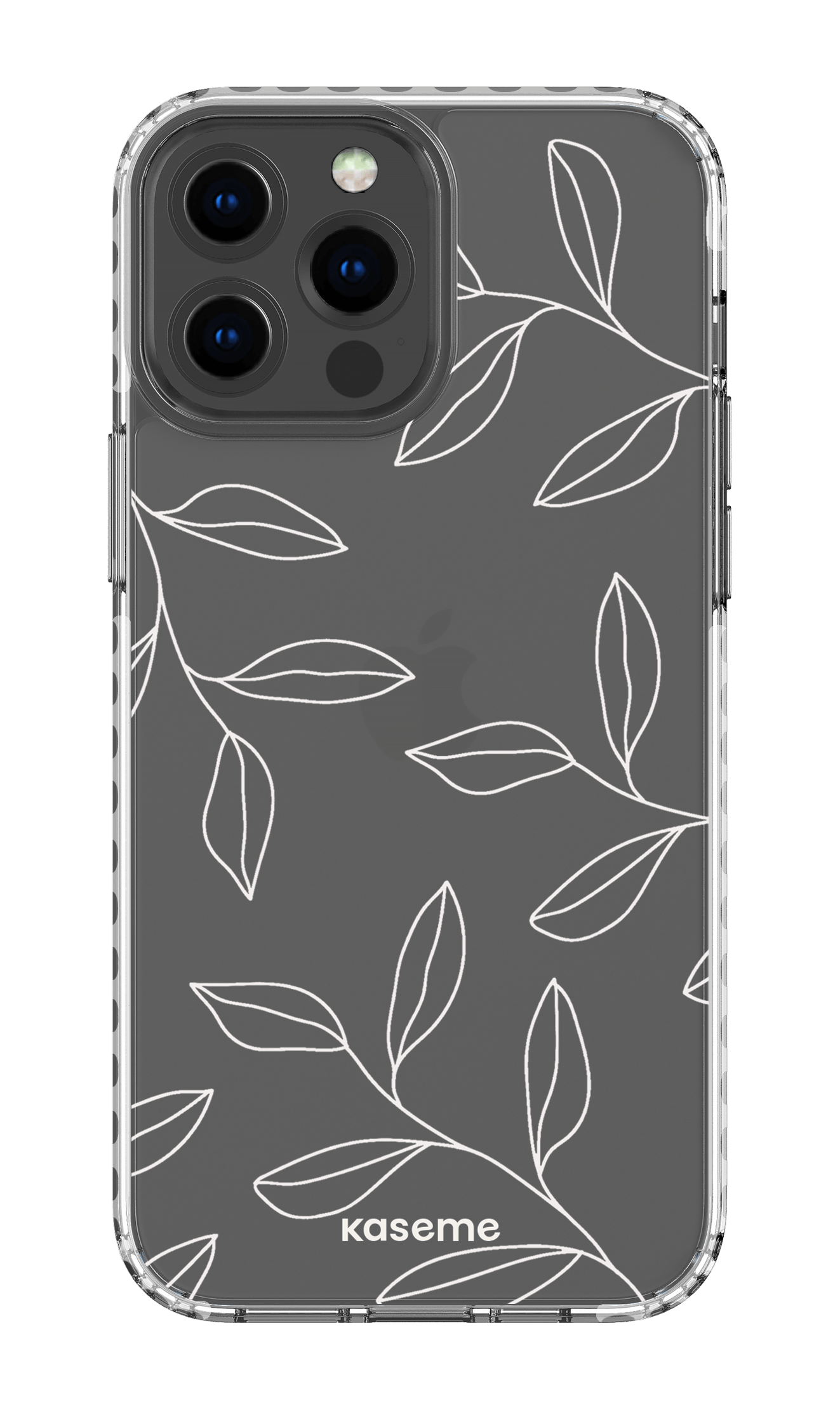 iPhone 13 Pro Max Clear Case - White Gloomy Clear Case -