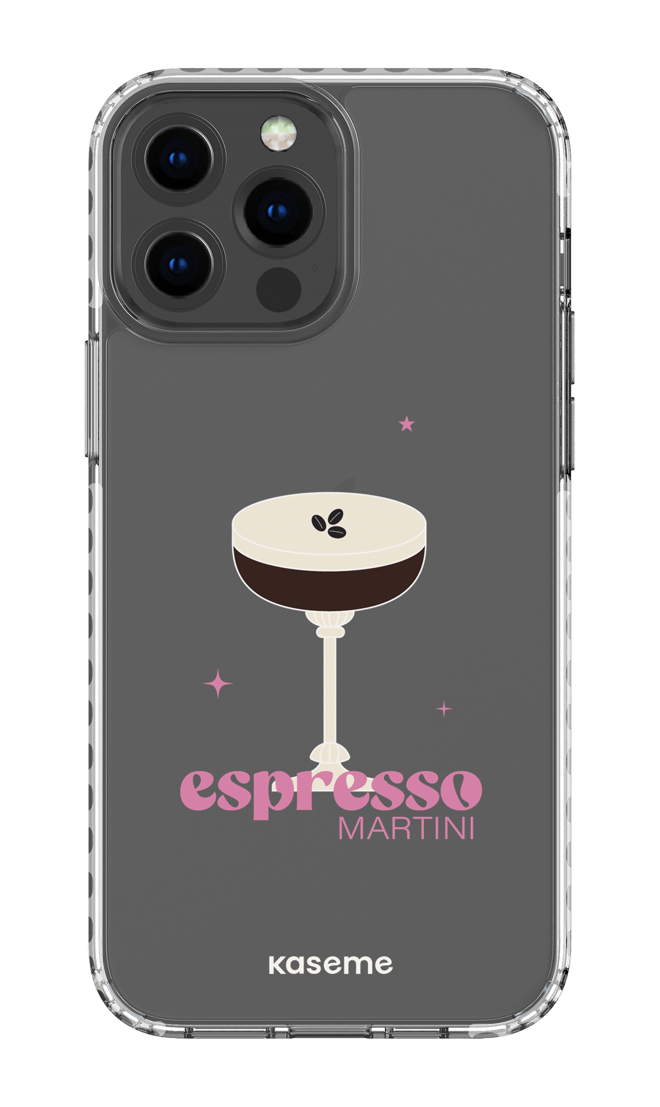 iPhone 13 Pro Max Clear Case - White Hold My Tiny Clear Case -