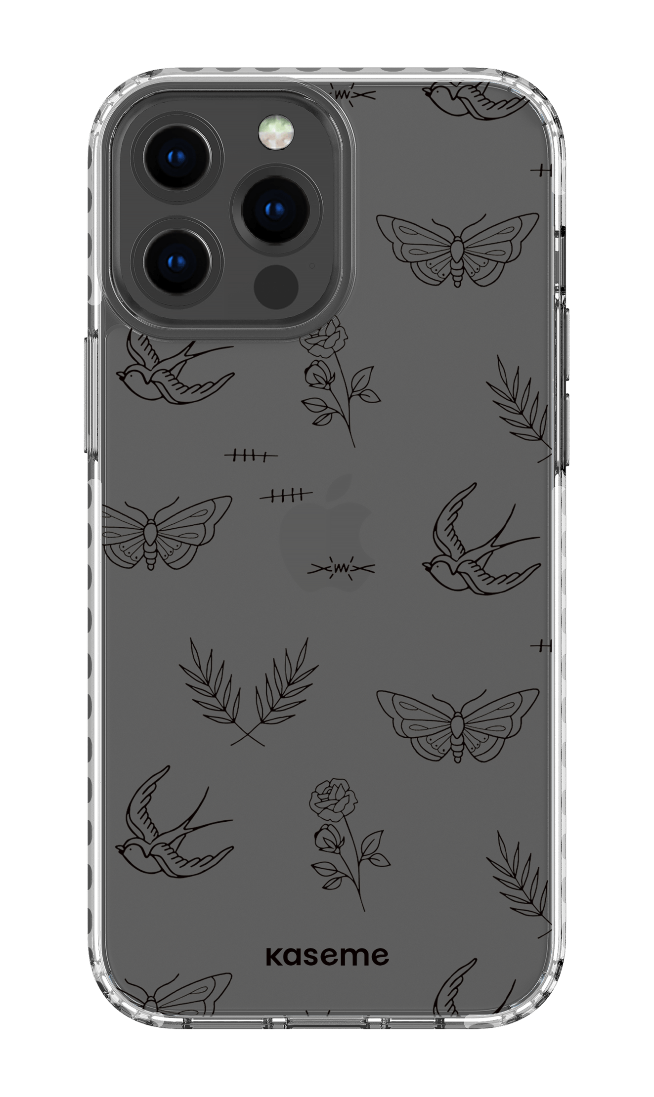 iPhone 13 Pro Max Clear Case - White Ink clear case -