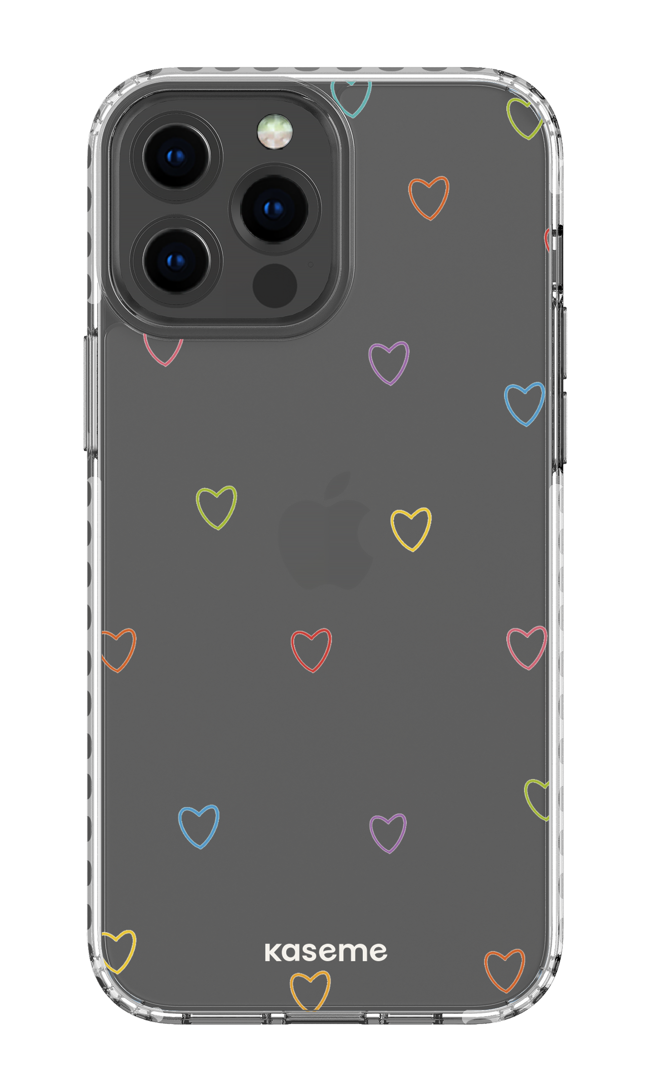 iPhone 13 Pro Max Clear Case - White Love Wins Clear Case -