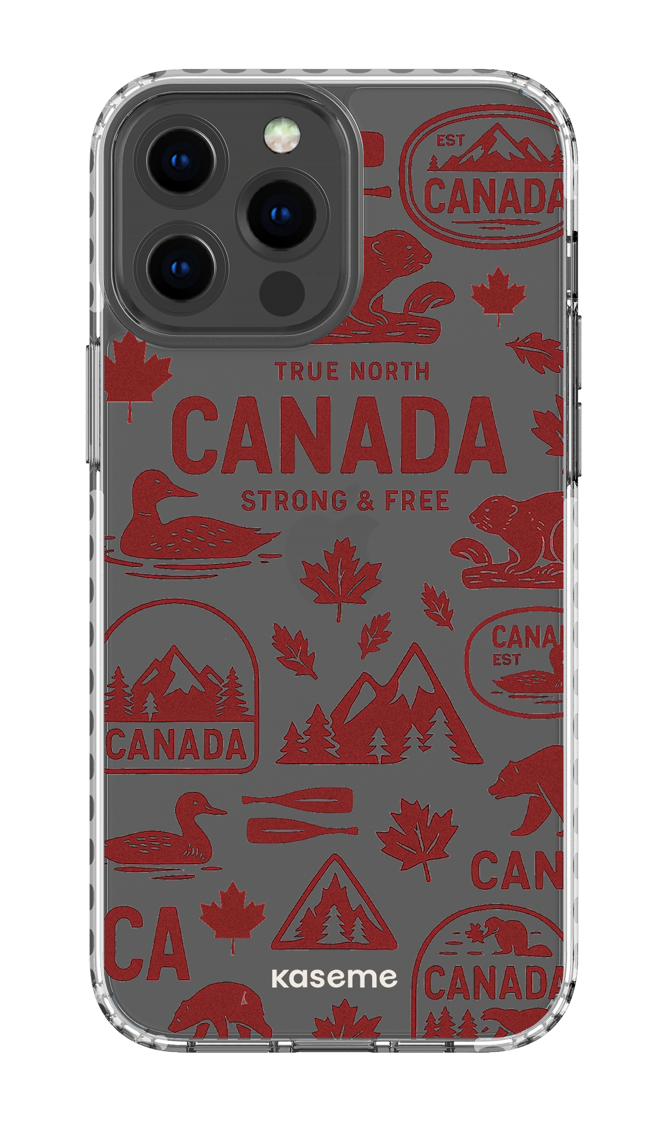 iPhone 13 Pro Max Clear Case - White Oh Canada -